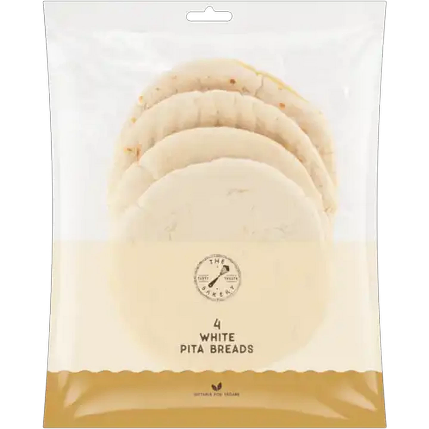 Image of The Bakery White Pita Breads 4 Pack