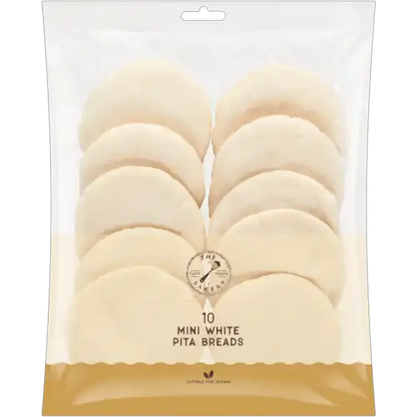 Image of The Bakery White Mini Pita Breads 10 Pack