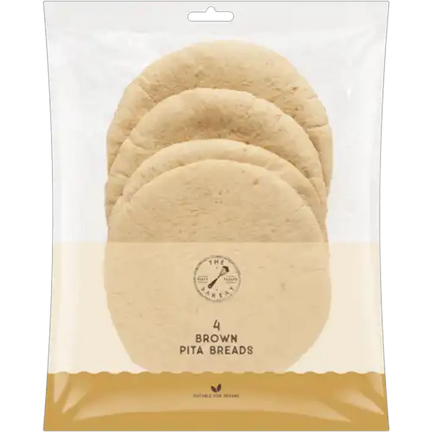 Image of The Bakery Brown Pita Breads 4 Pack