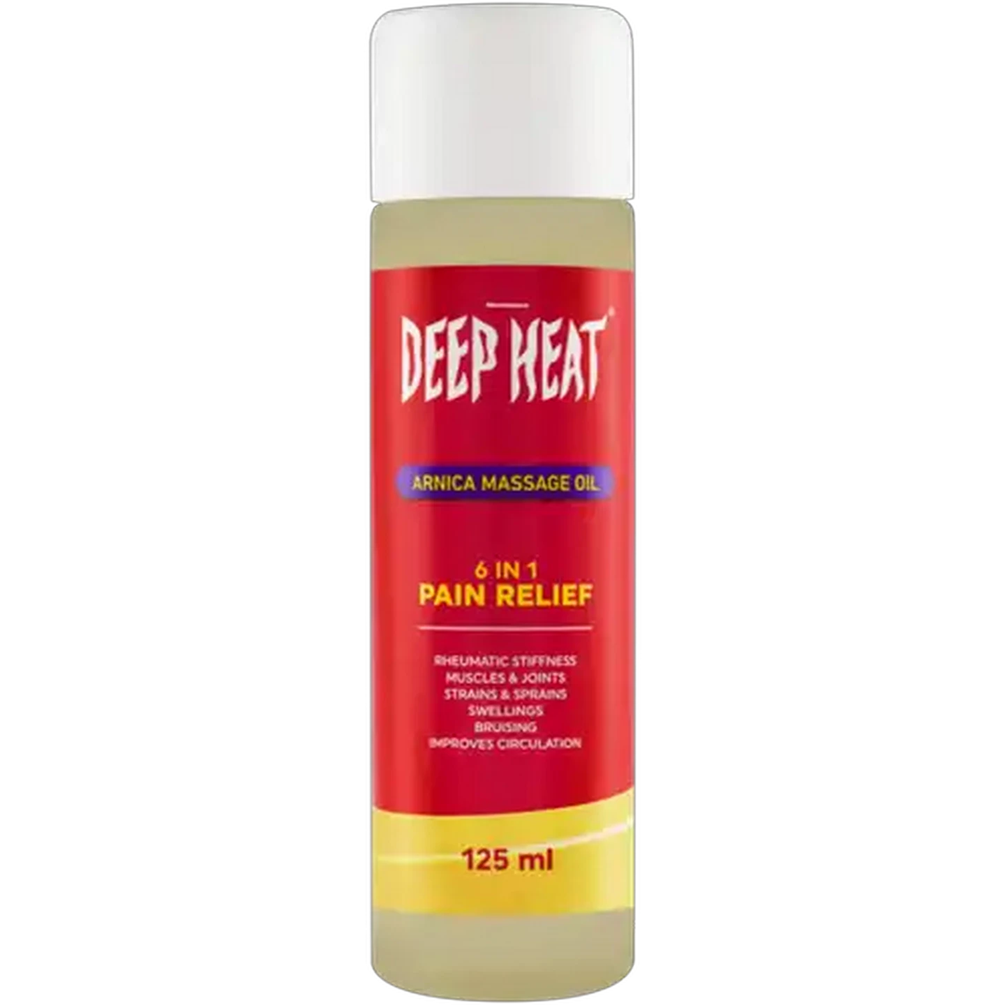 Image of Deep Heat 6-in-1 Pain Relief Arnica Massage Oil 125ml