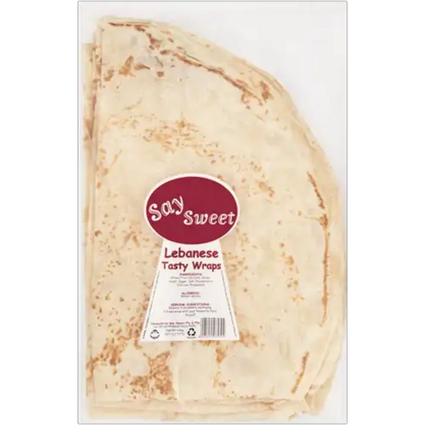 Image of Say Sweet Lebanese Tasty Wraps 284g