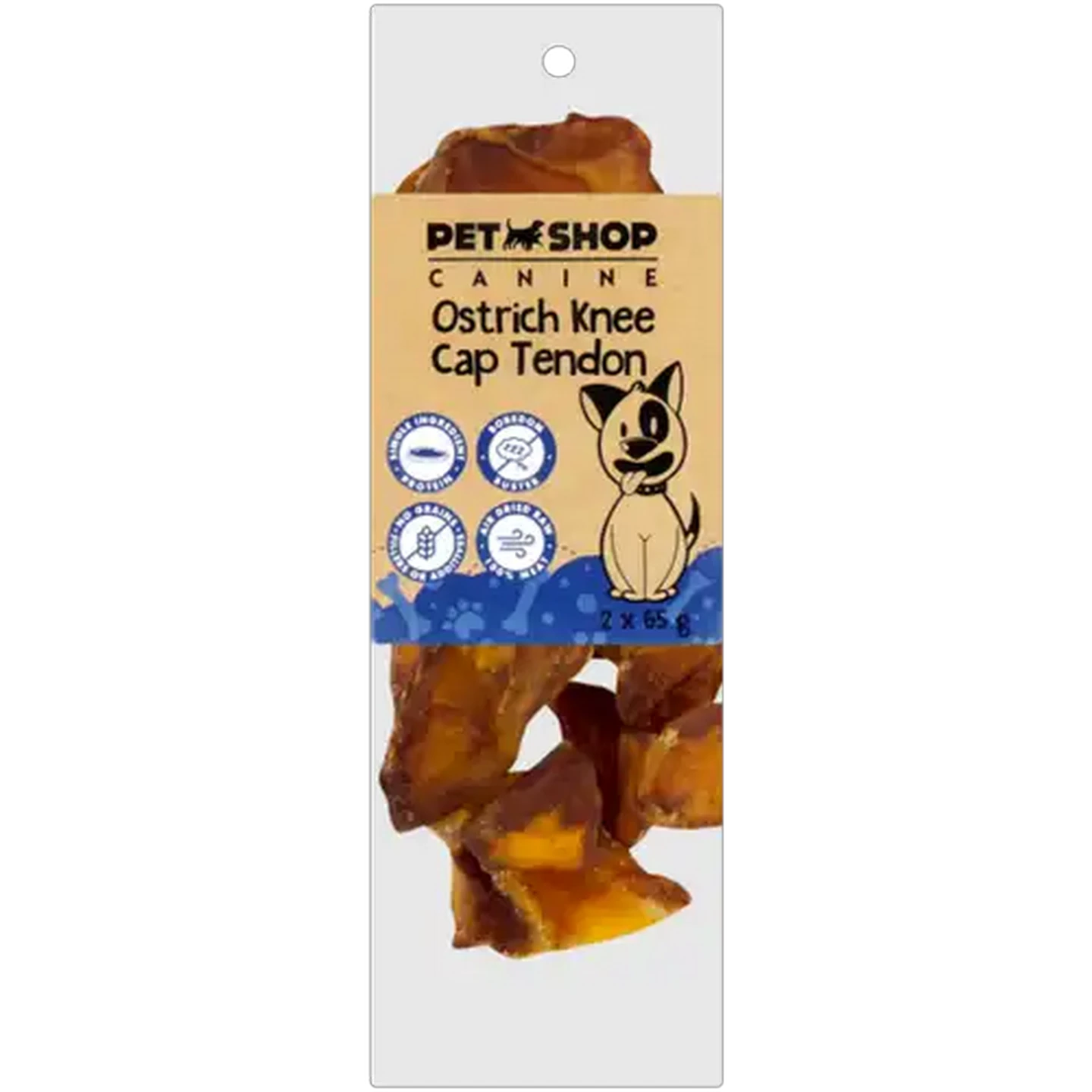 Checkers Sixty60 | Petshop Ostrich Knee Cap Tendon 2 x 65g