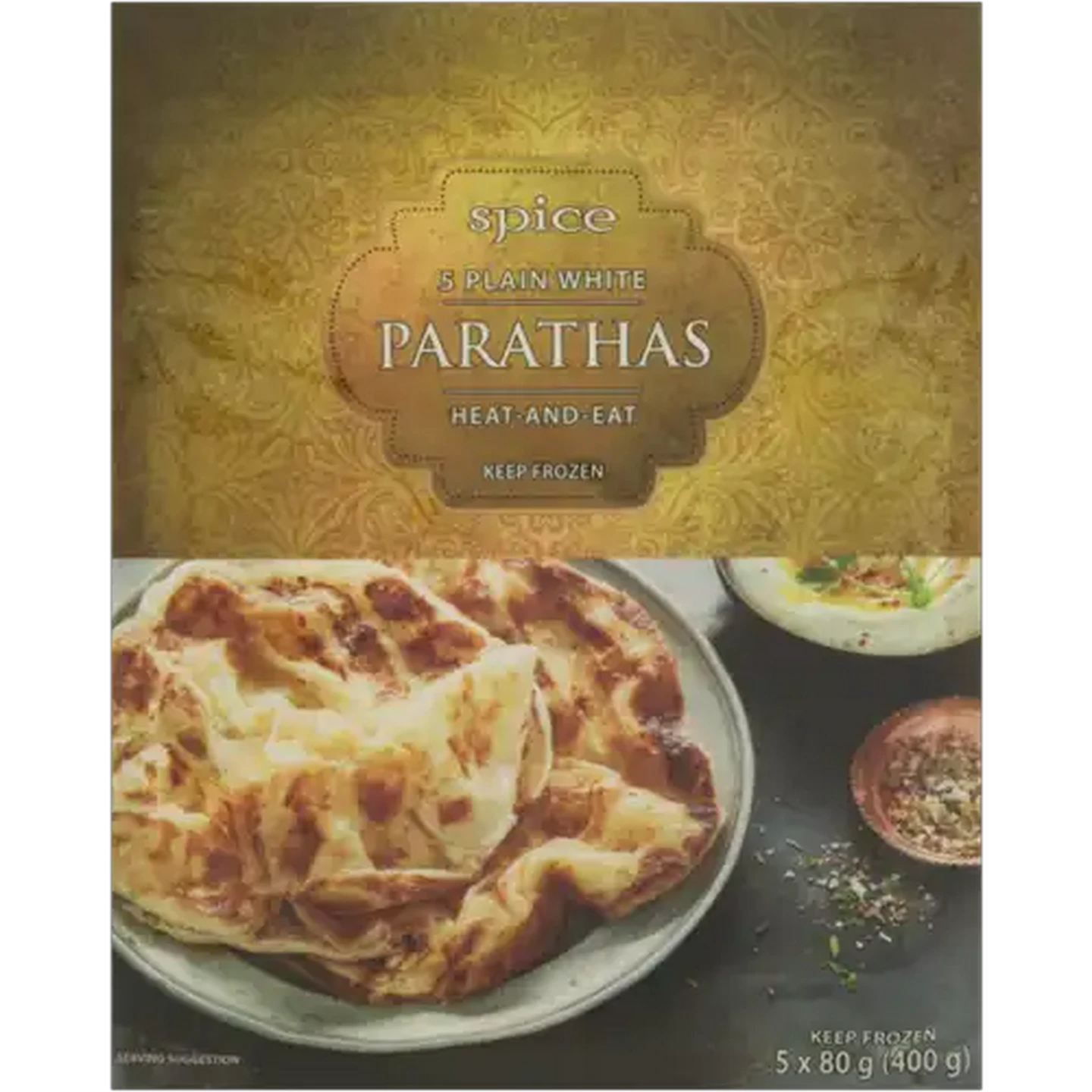 Image of Spice Frozen Plain White Parathas 5 x 80g