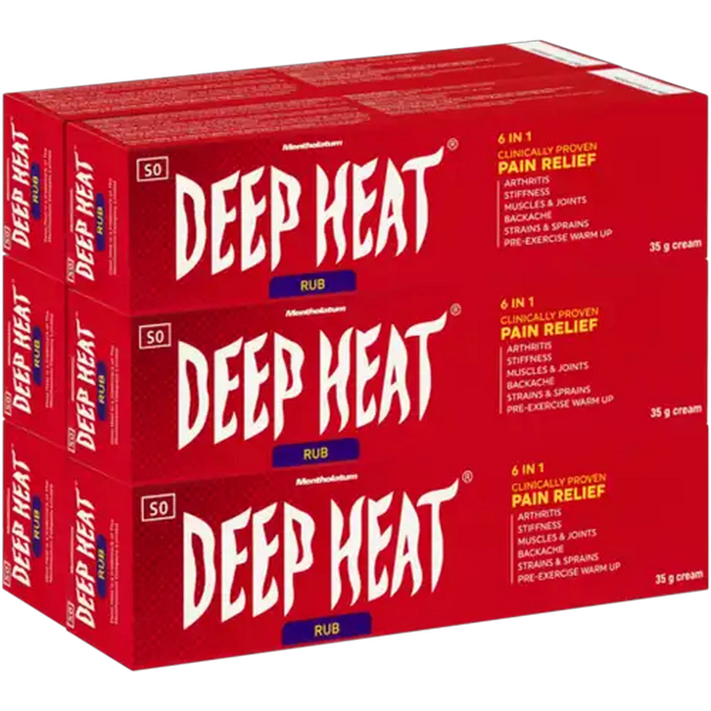 Image of Deep Heat Pain Relief Rub 6 x 35g