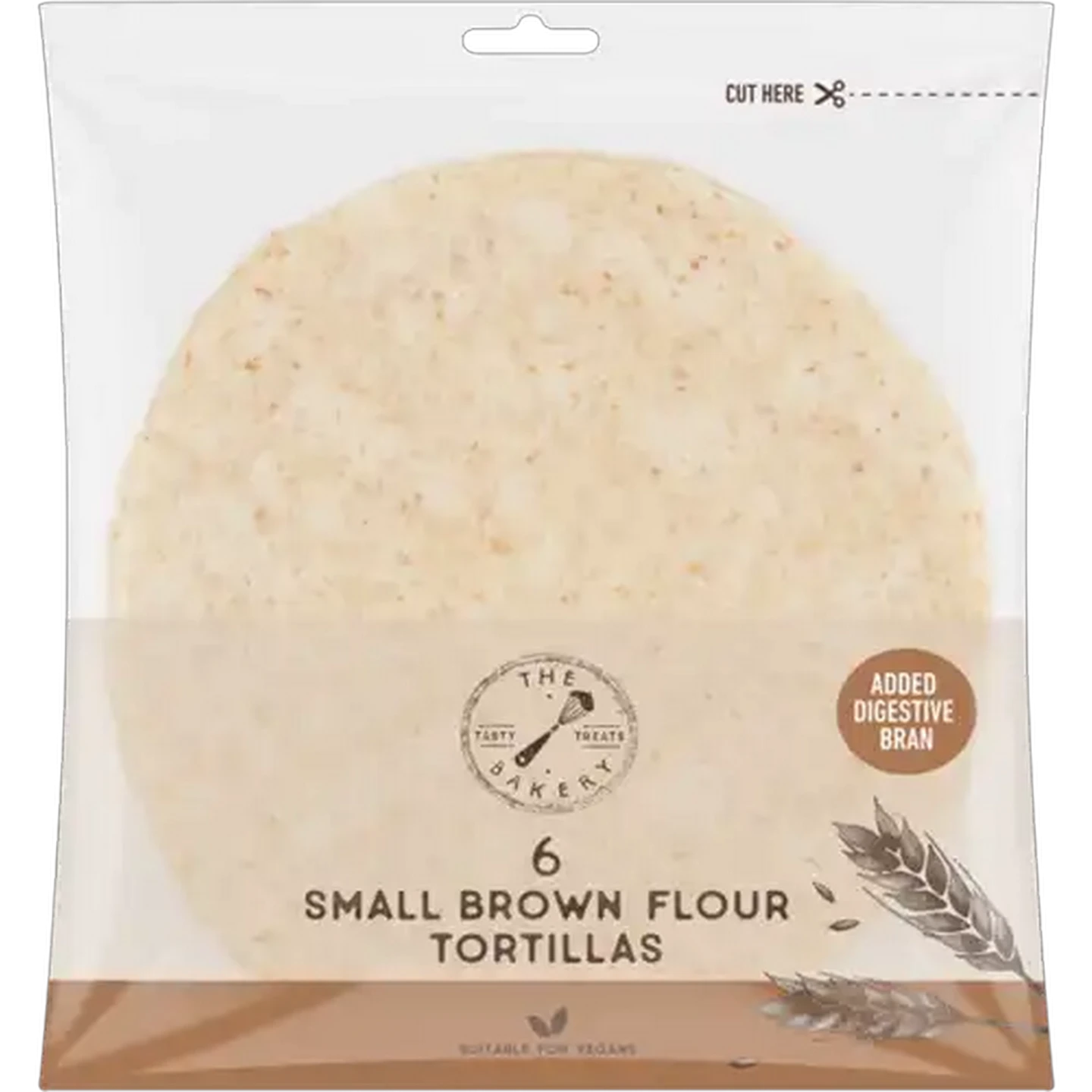 Image of The Bakery Small Brown Flour Tortillas 6 Pack