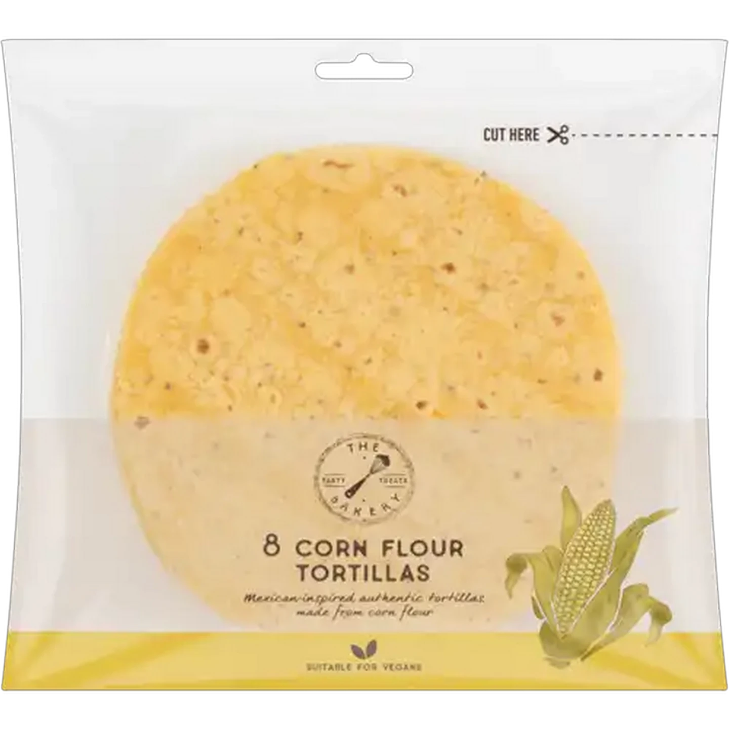 Image of The Bakery Corn Flour Tortillas 8 x 32g