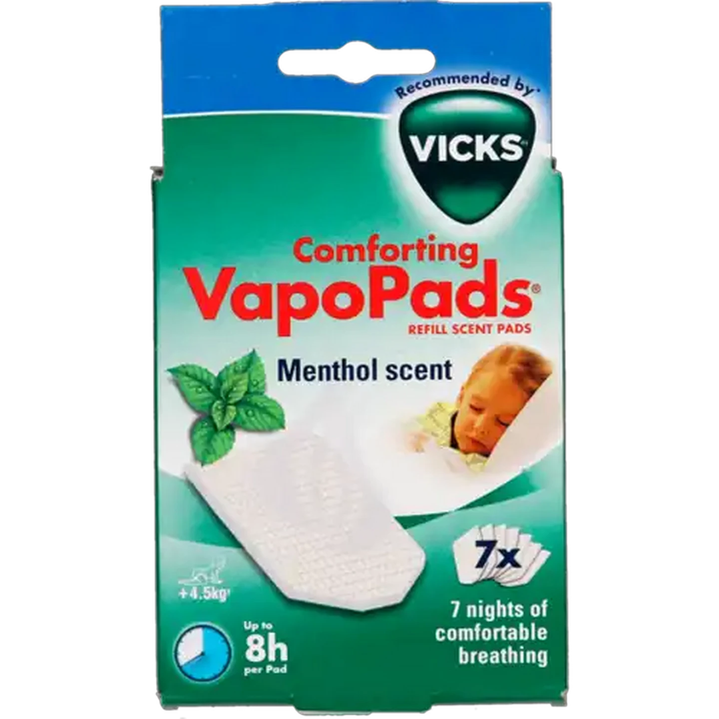 Image of Vicks VapoPads Menthol Scent Refill Scent Pads 7 Pack