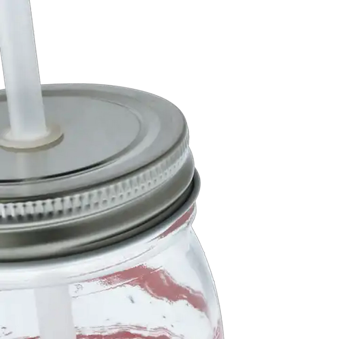 Image of Hyper Bin Glass Jar with Straw 430ml 4-Pack (Design May Vary)