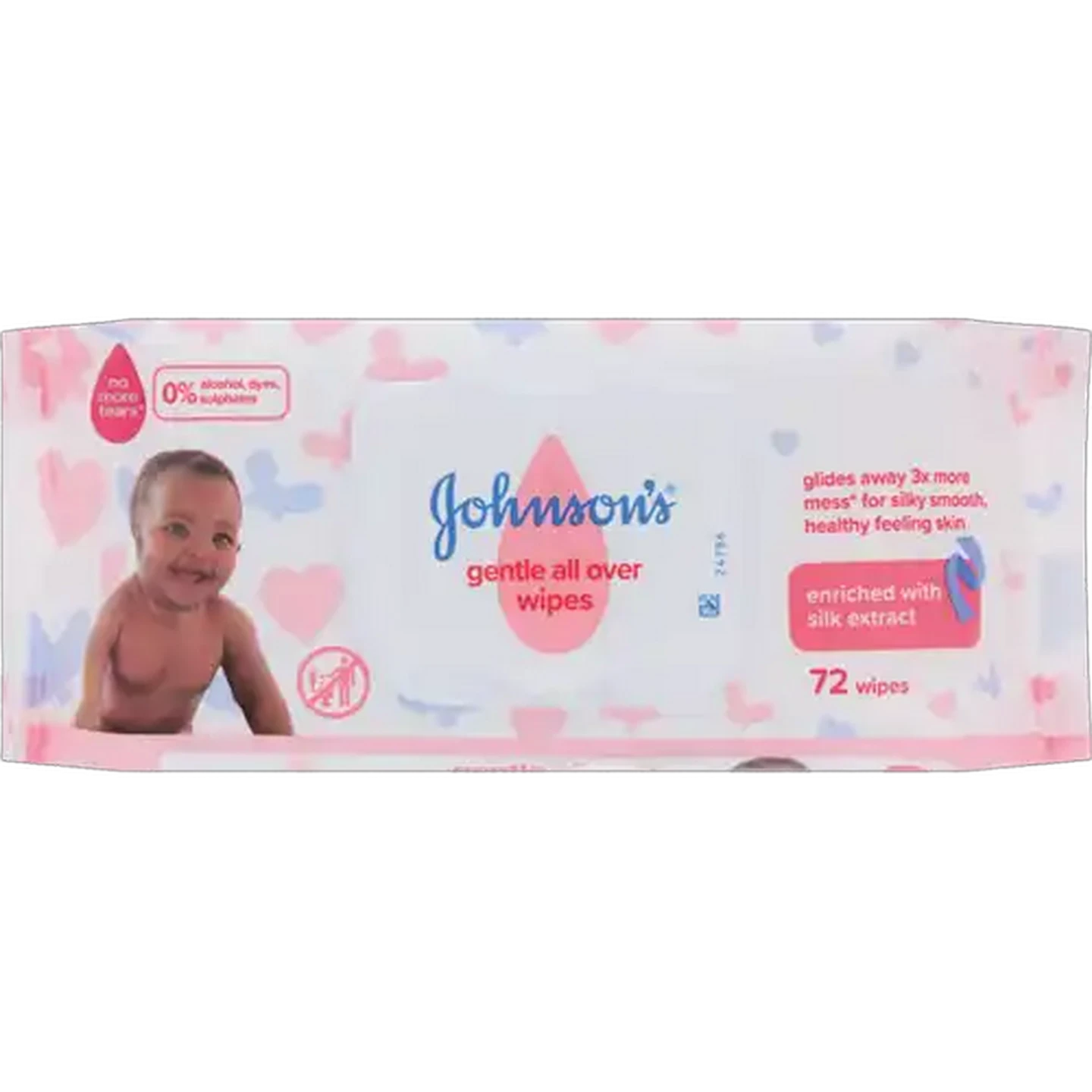 Image of JOHNSON’S Baby Gentle All Over Wipes 72-Pack
