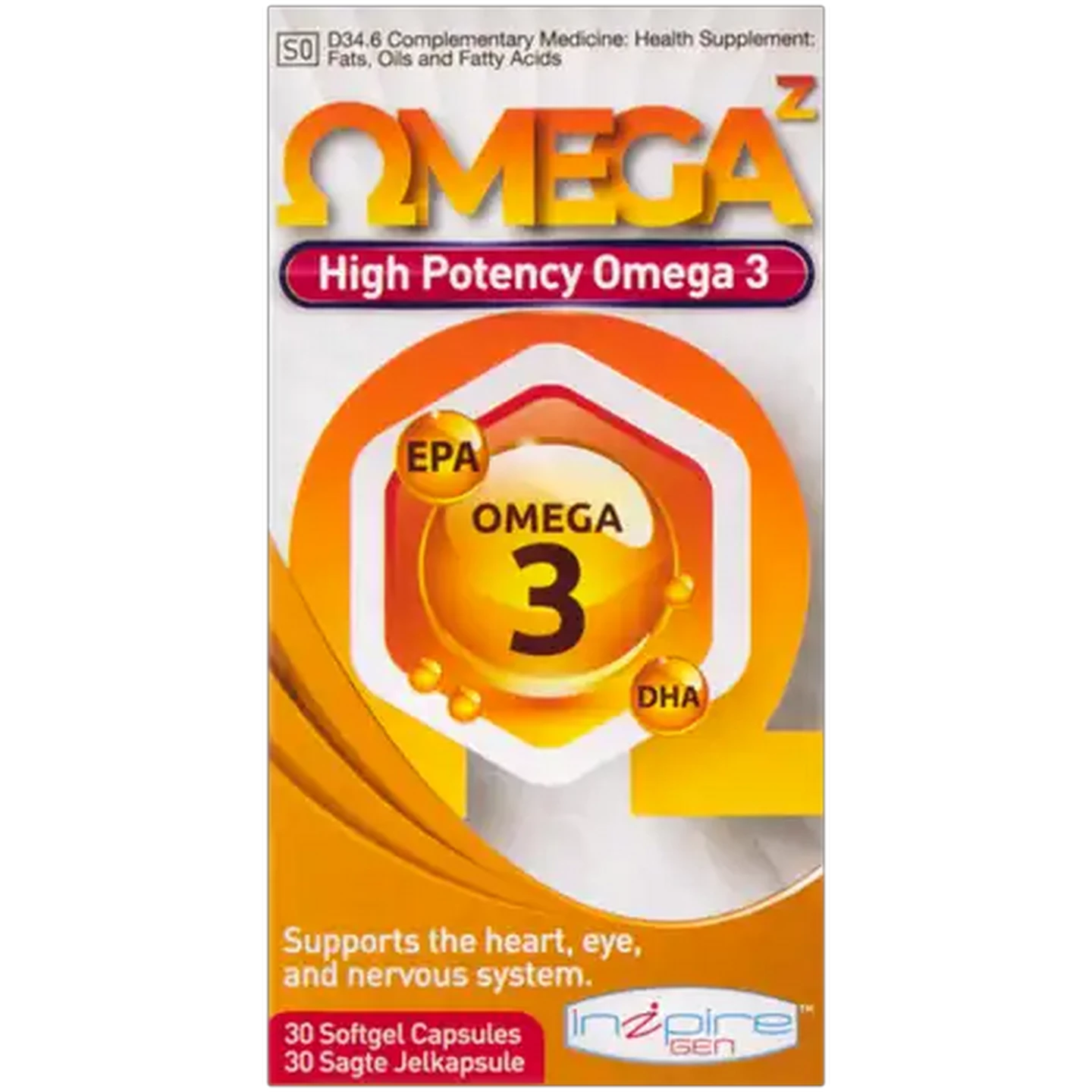 Image of Inzpire Gen Omega Z Softgel Capsules 30-Pack