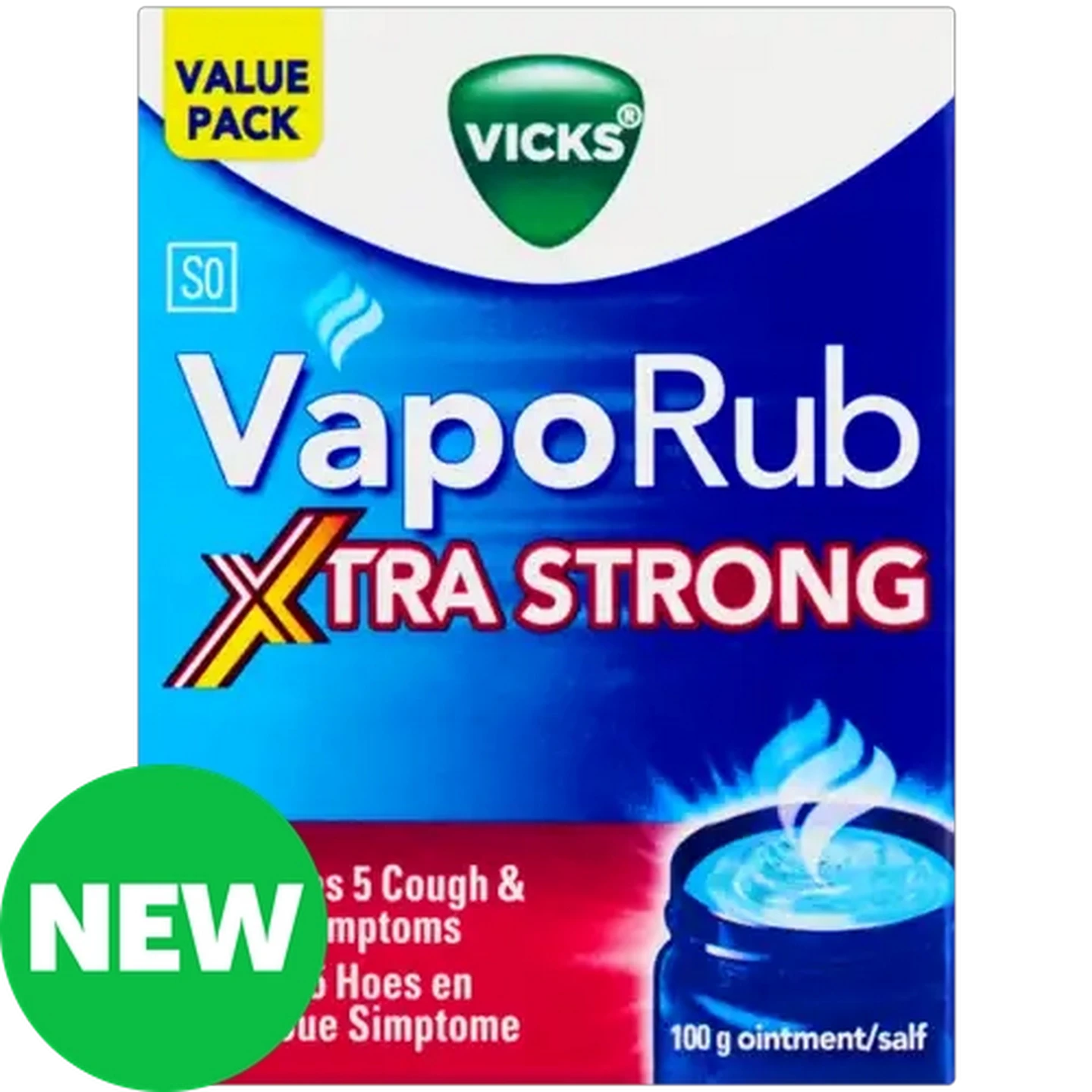 Image of Vicks VapoRub Xtra Strong Ointment 100g