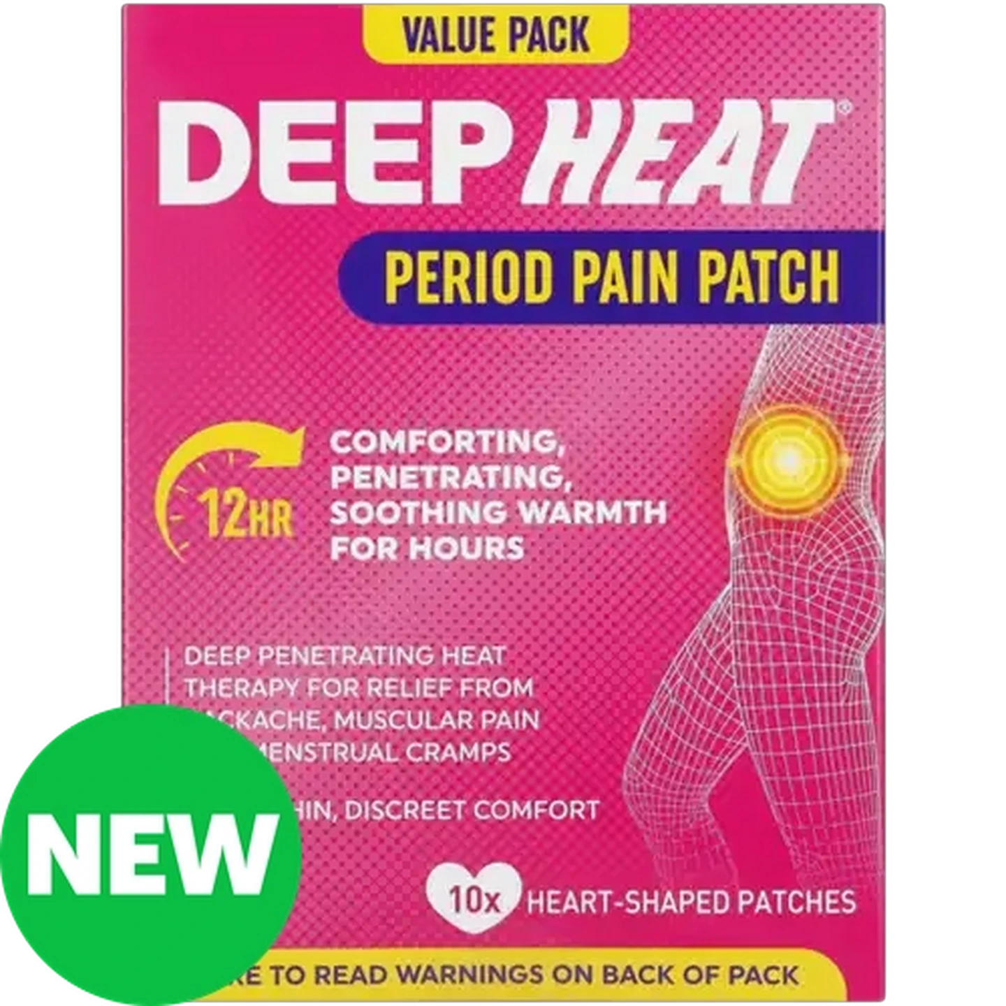 Image of Deep Heat Period Pain Patch 10-Pack