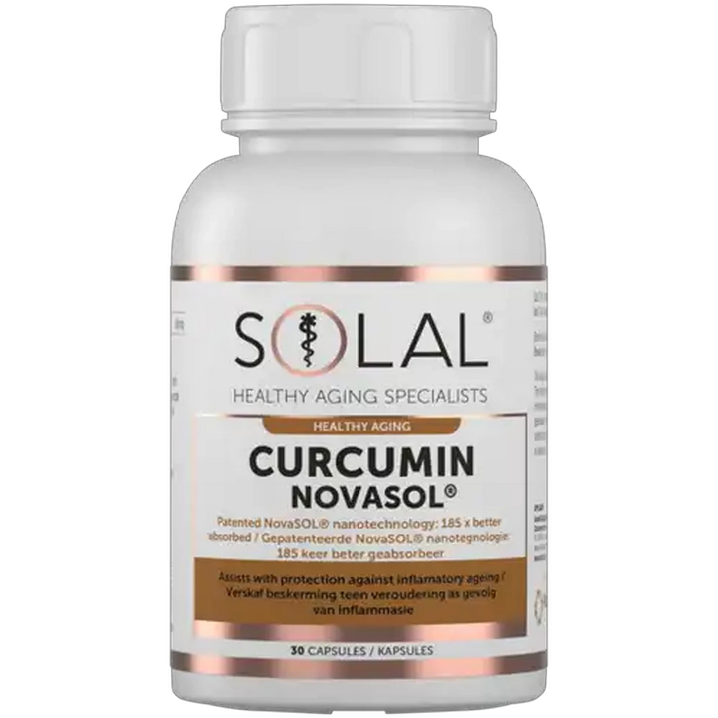Image of Solal Healthy Aging Curcumin Novasol Capsules 30 Pack