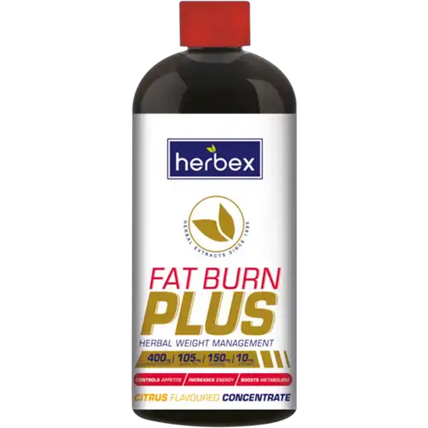 Image of Herbex Citrus Flavoured Fat Burn Plus Concentrate 400ml