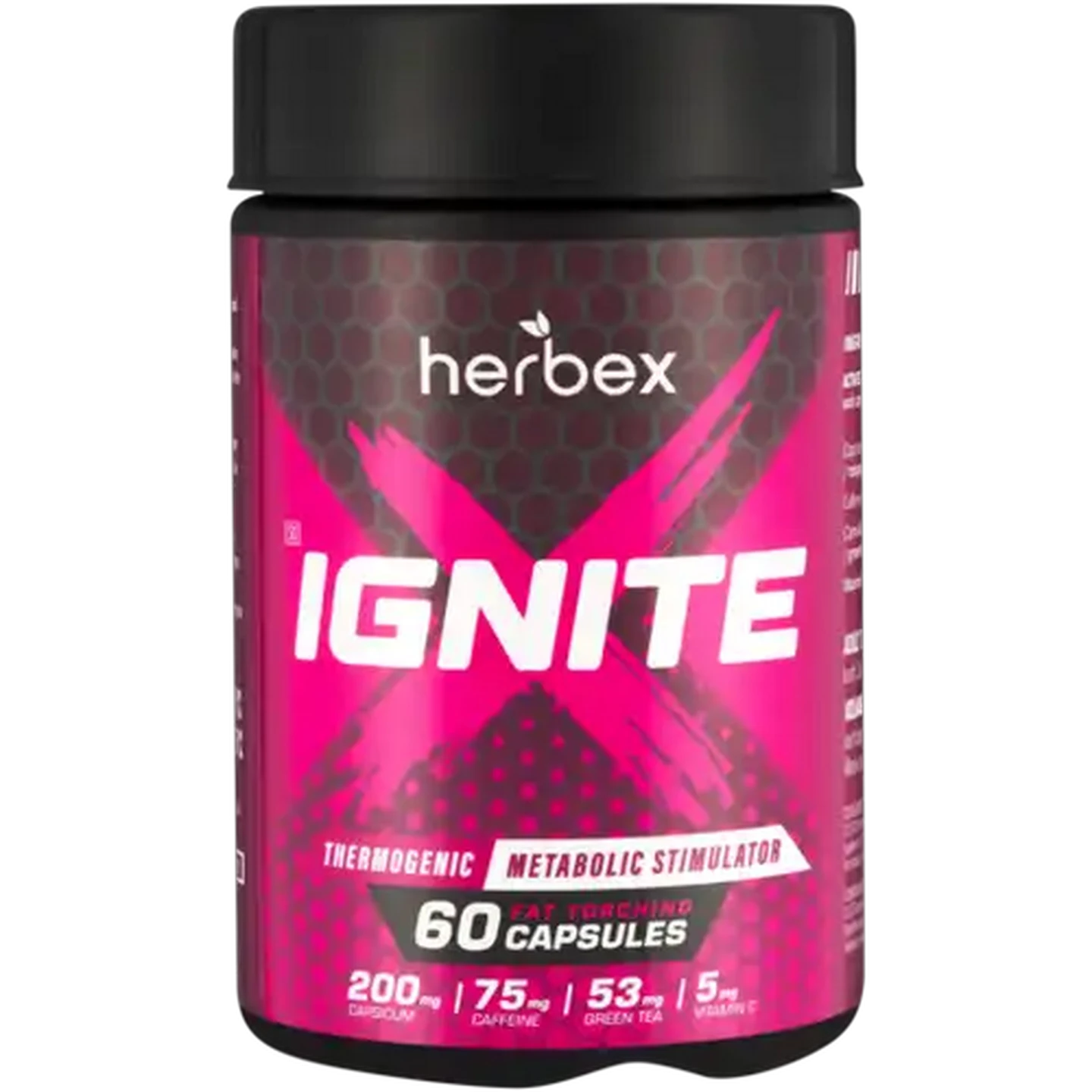 Image of Herbex Ignite X Thermogenic Metabolic Stimulator Capsules 60 Pack