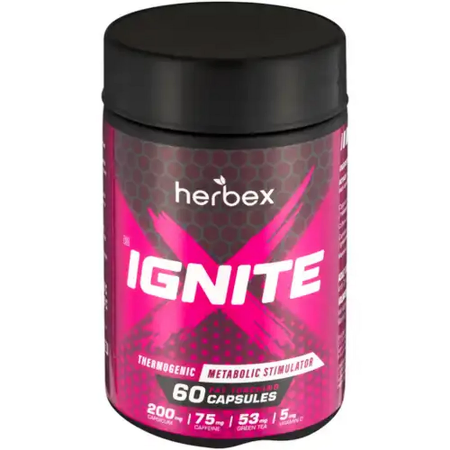 Image of Herbex Ignite X Thermogenic Metabolic Stimulator Capsules 60 Pack