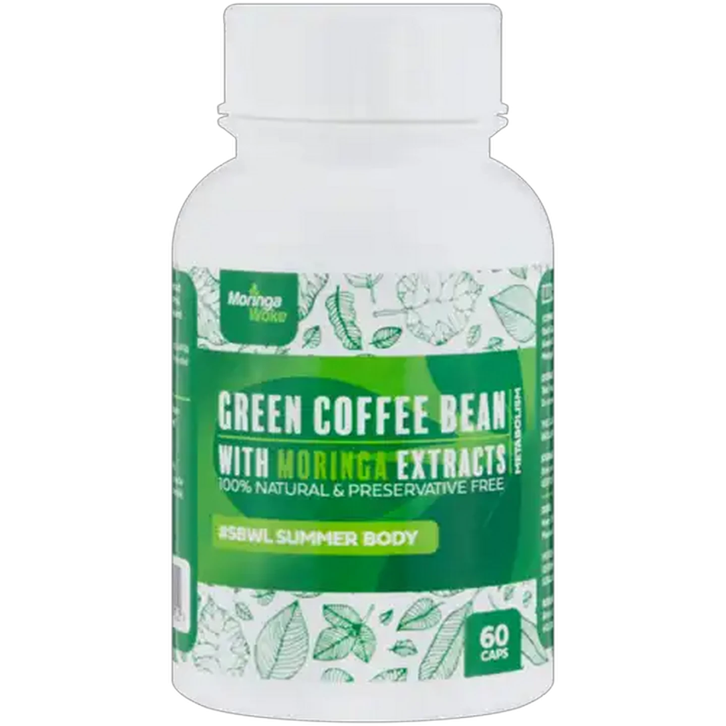 Image of Moringa Woke Green Coffee Bean Capsules 60 Pack