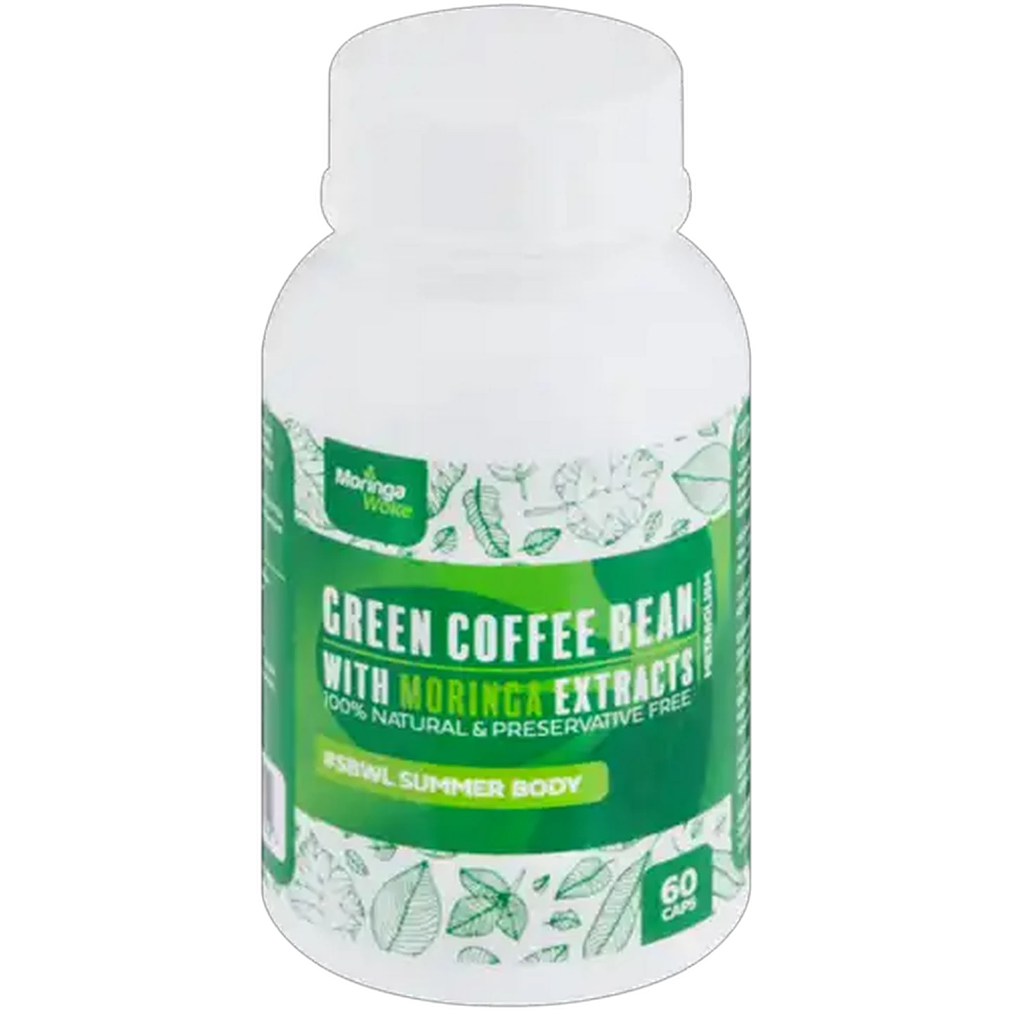 Image of Moringa Woke Green Coffee Bean Capsules 60 Pack