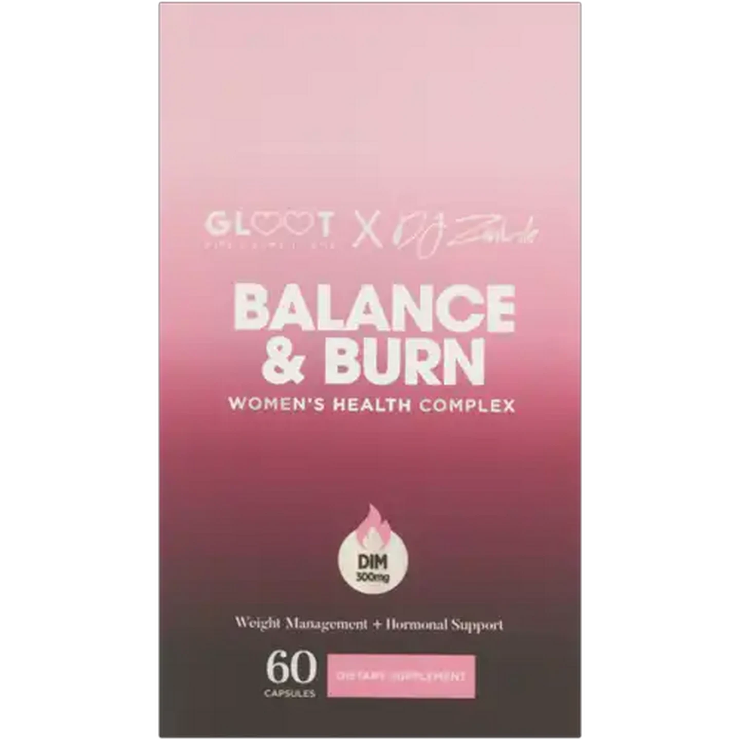 Image of Gloot DJ Zinhle Edition Balance & Burn Capsules 60 Pack