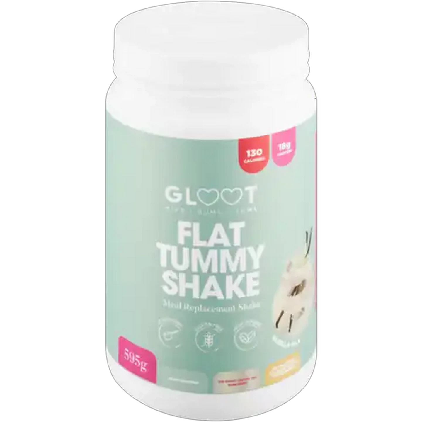 Image of Gloot Vanilla Milk Flat Tummy Shake 595g