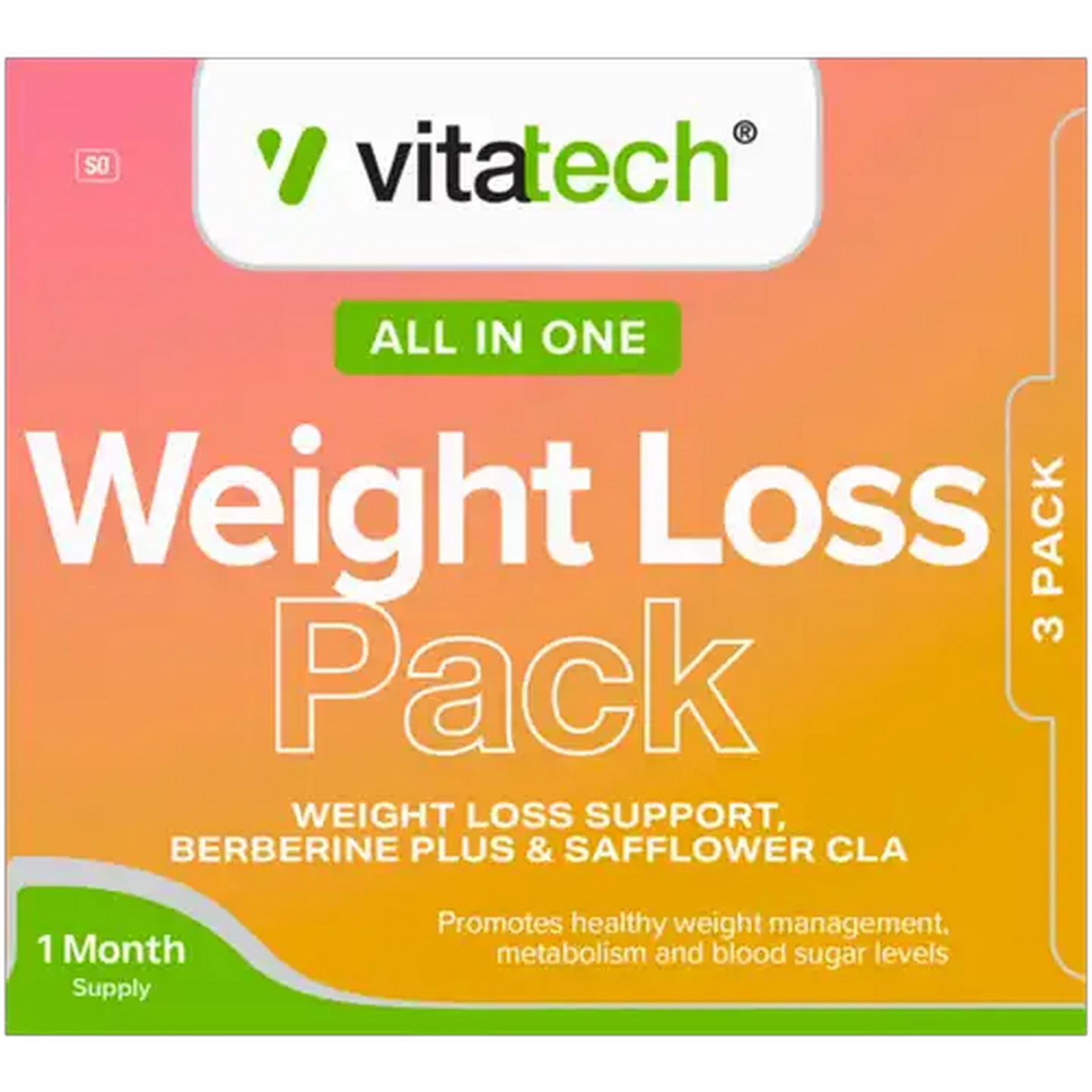 Image of Vitatech All in One Weight Loss Pack Capsules 90 Pack