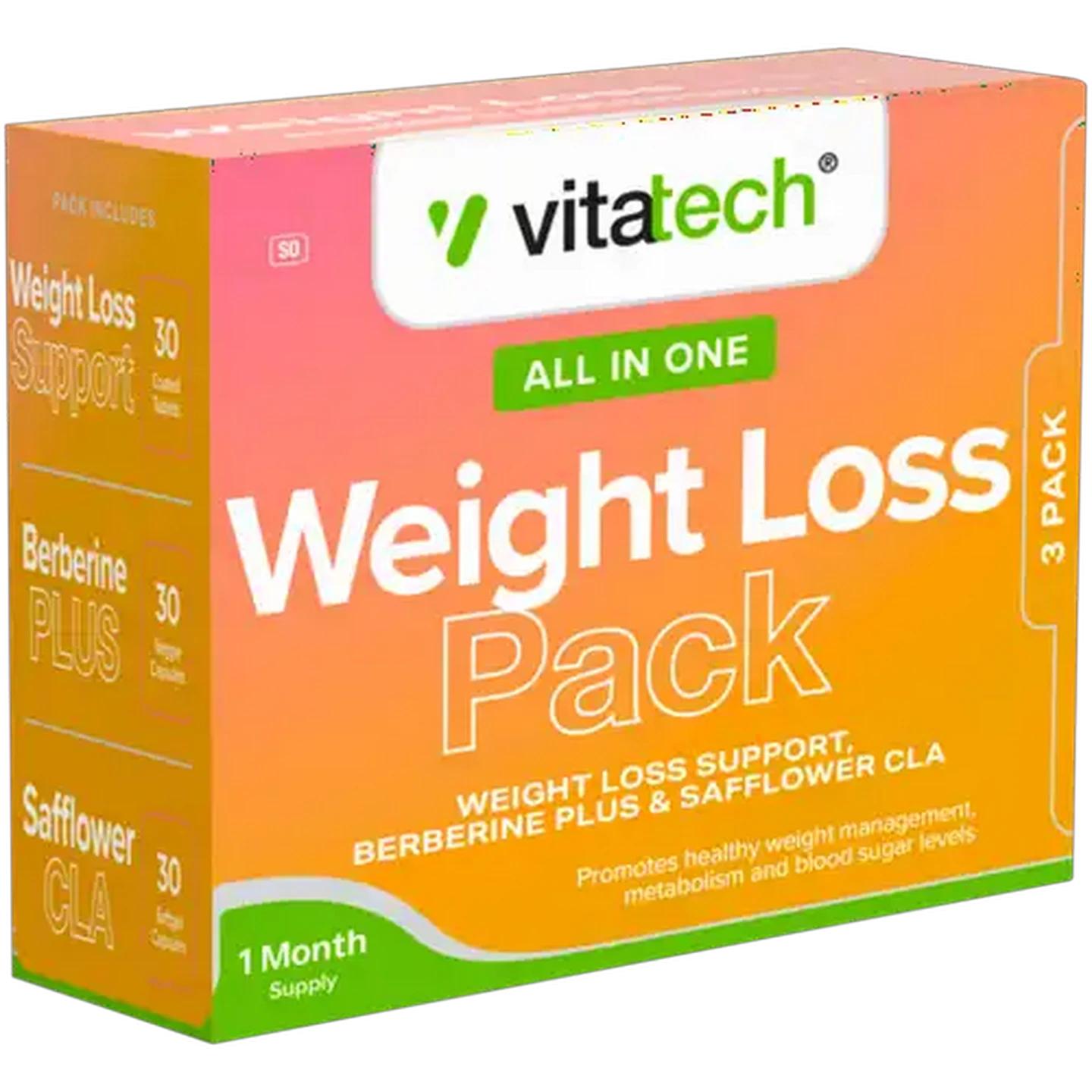 Image of Vitatech All in One Weight Loss Pack Capsules 90 Pack