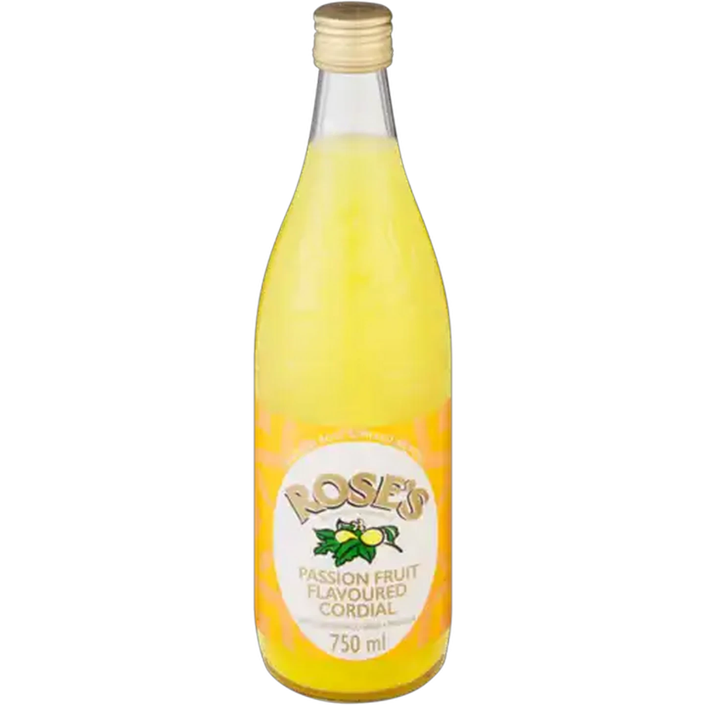 Image of Rose's Passion Fruit Flavoured Cordial 750ml