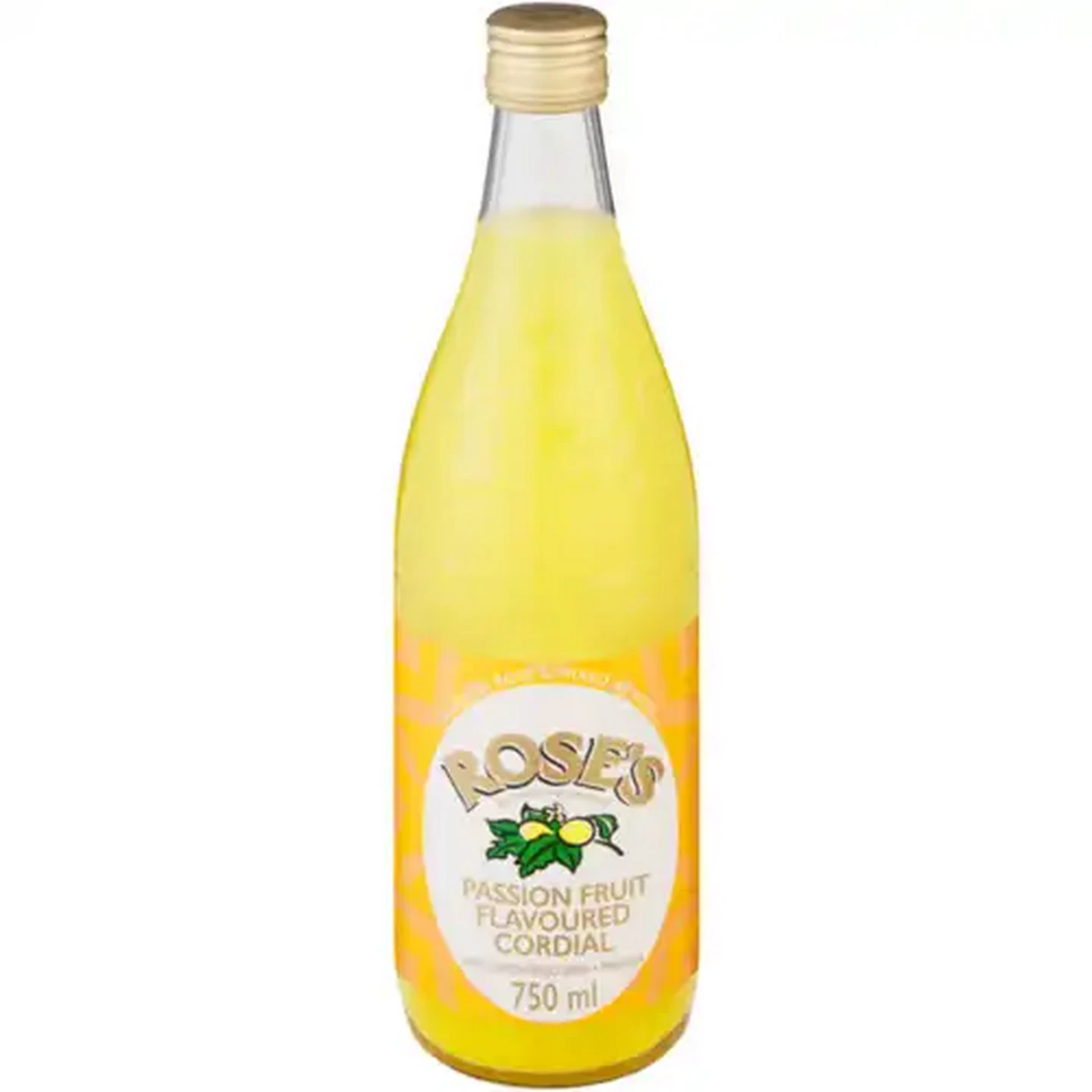 Image of Rose's Passion Fruit Flavoured Cordial 750ml