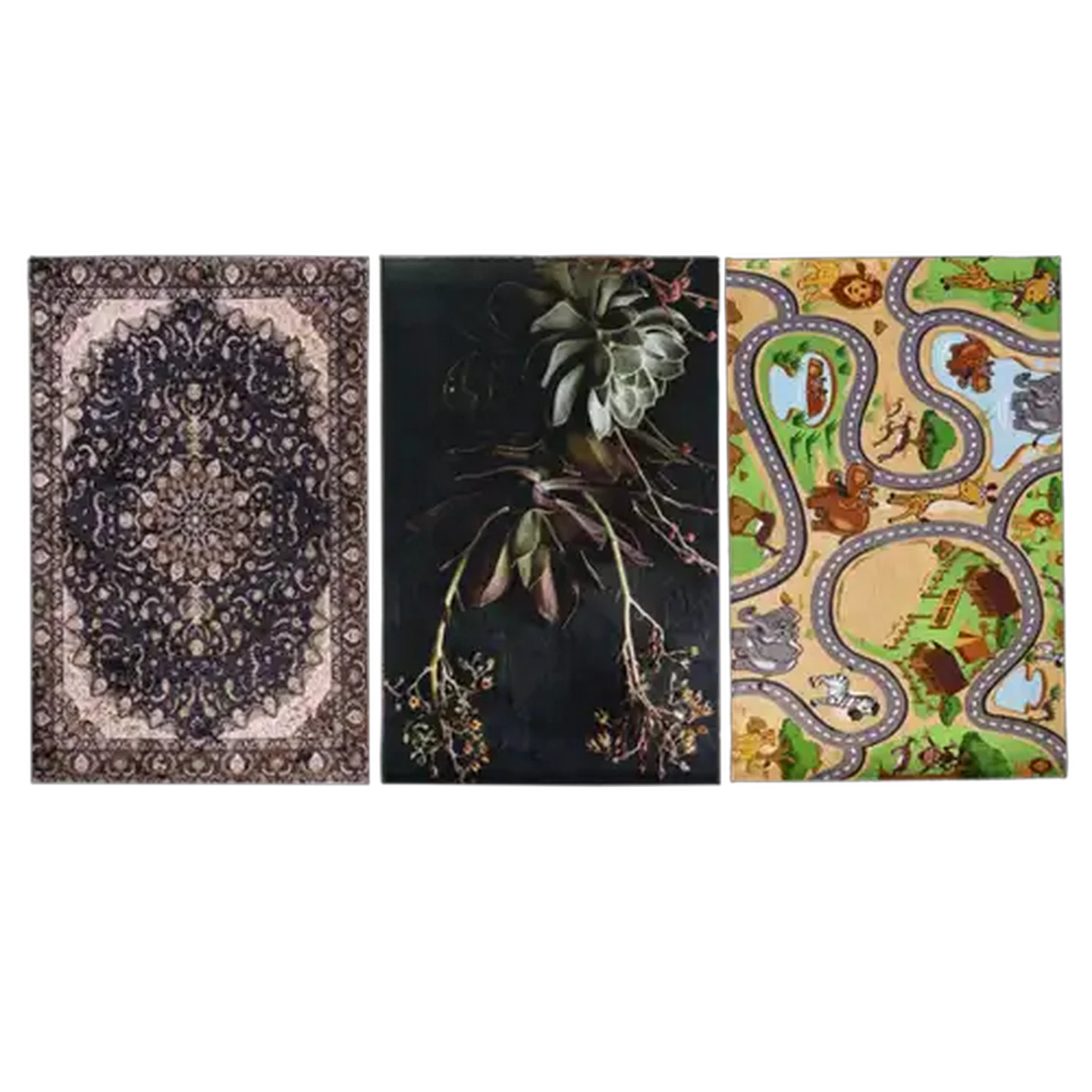 Image of Waltex Printed Shiny Mat 70 x 110cm (Design May Vary)