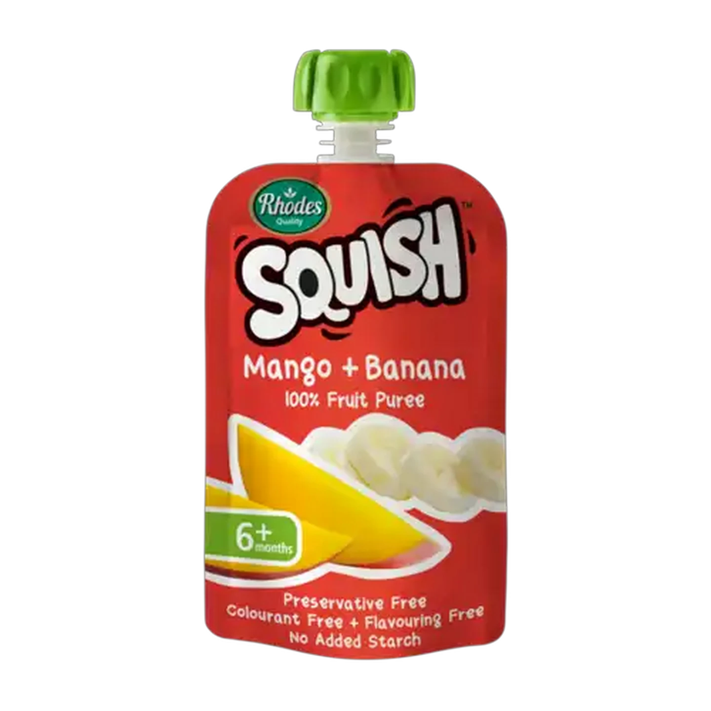 Image of Squish Mango & Banana Fruit Puree 6 Months+ Pouch 110ml