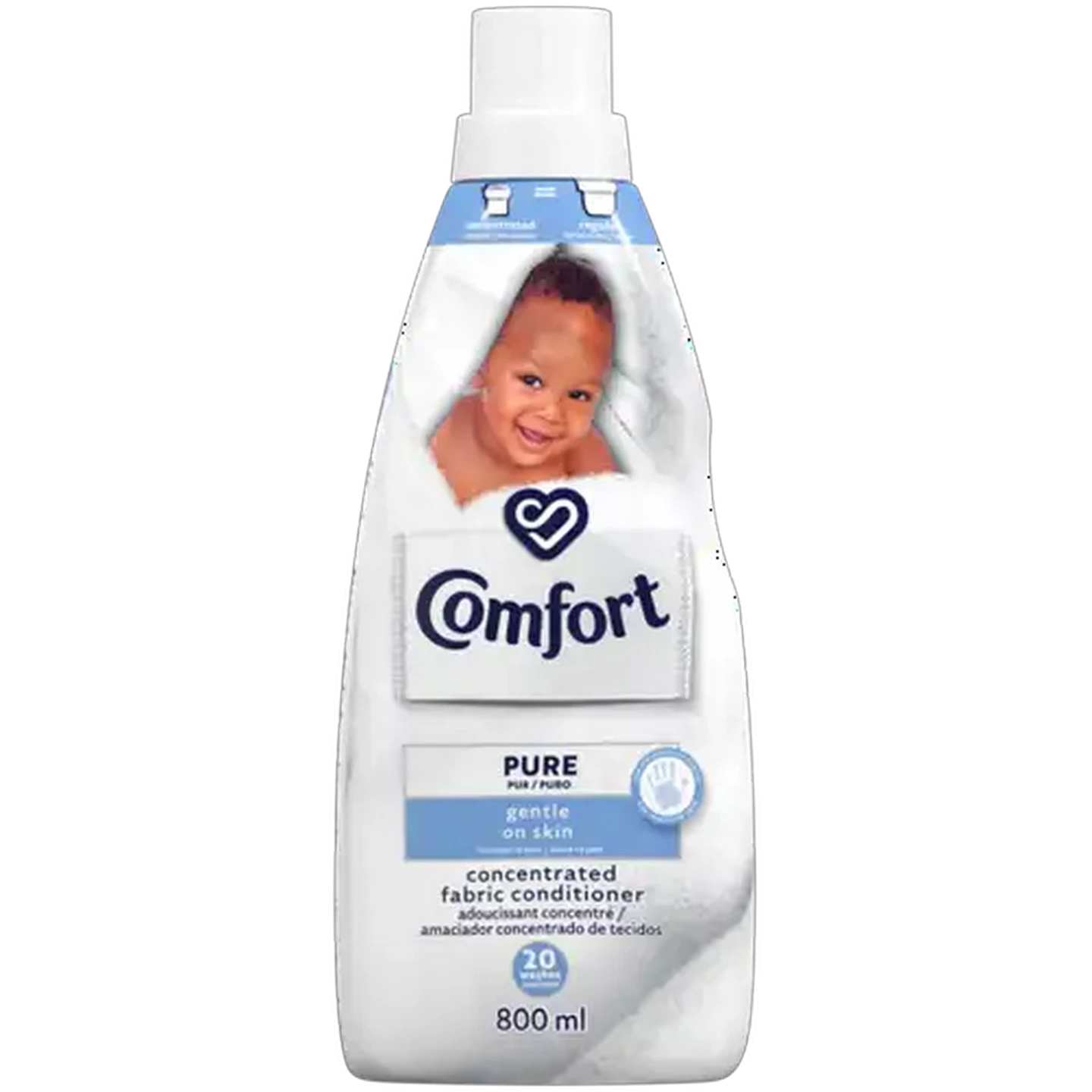 Image of Comfort Pure Concentrated Laundry Fabric Conditioner For Sensitive Skin 800ml