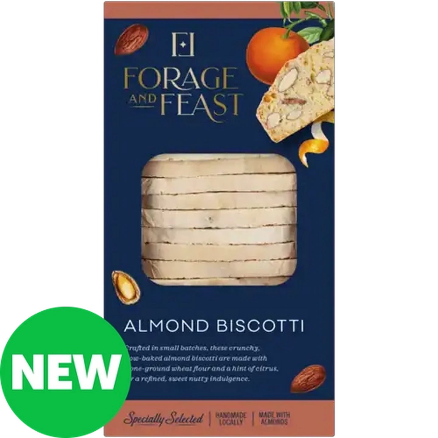 Image of Forage And Feast Almond Biscotti 190g