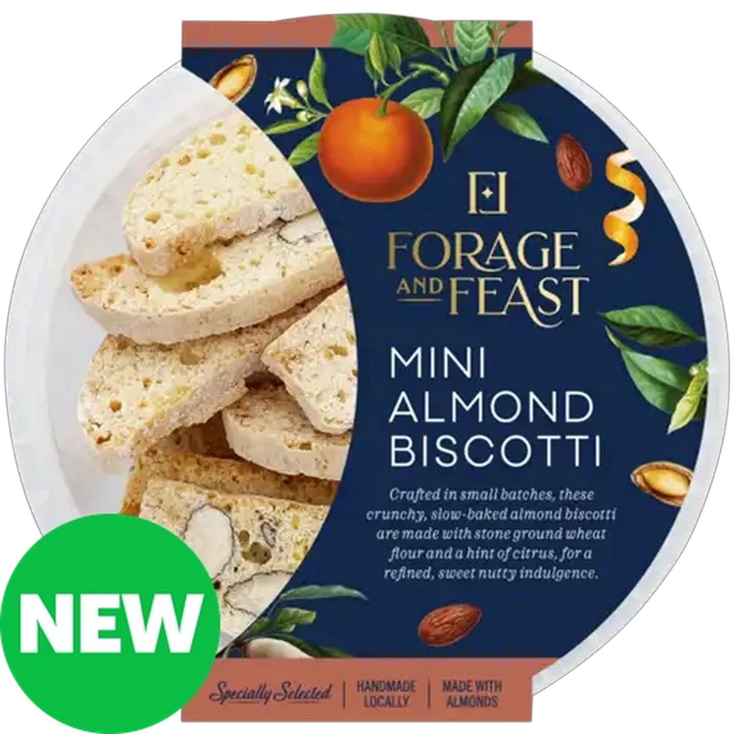 Image of Forage And Feast Mini Almond Biscotti 65g