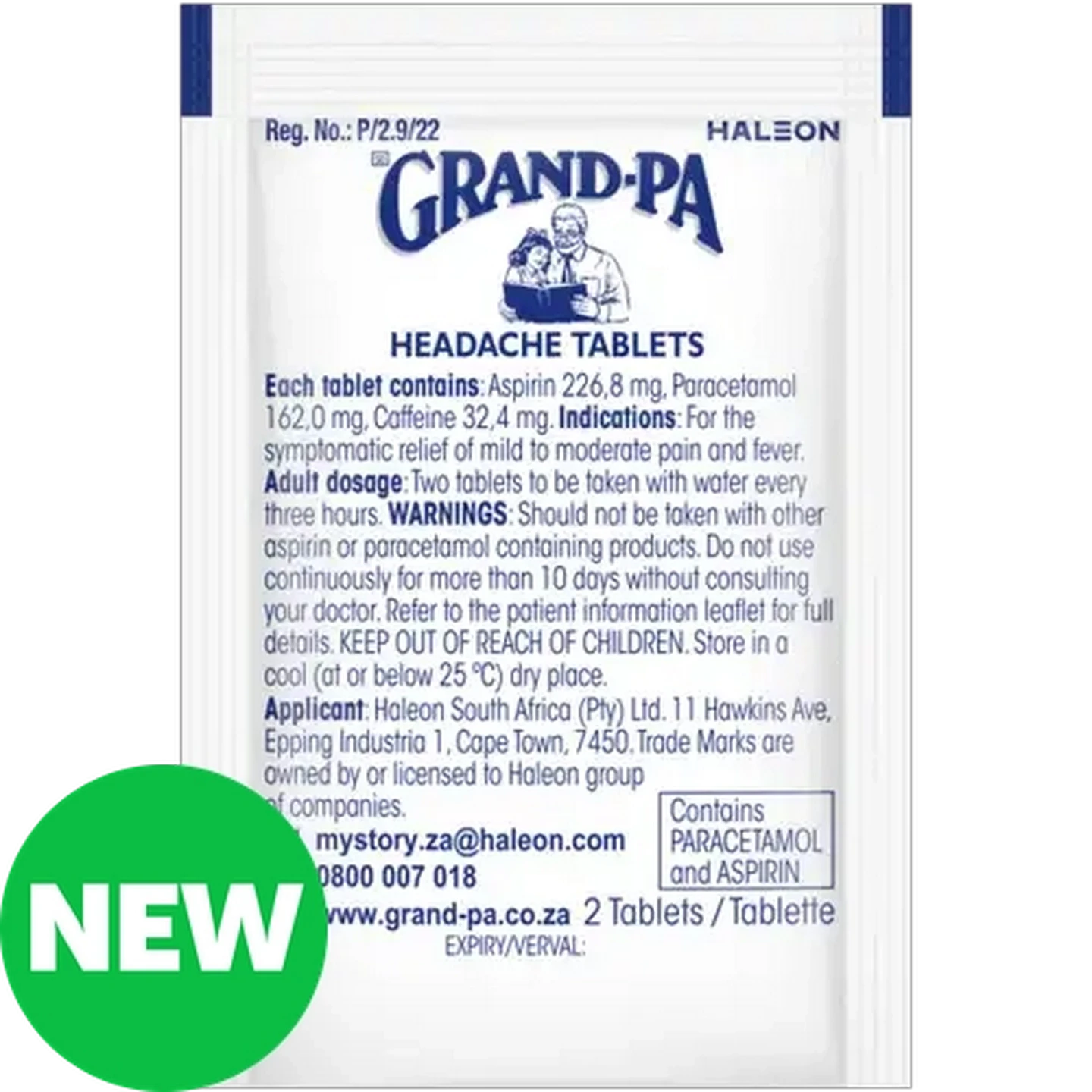 Image of Grand-Pa Headache Tablets 2-Pack