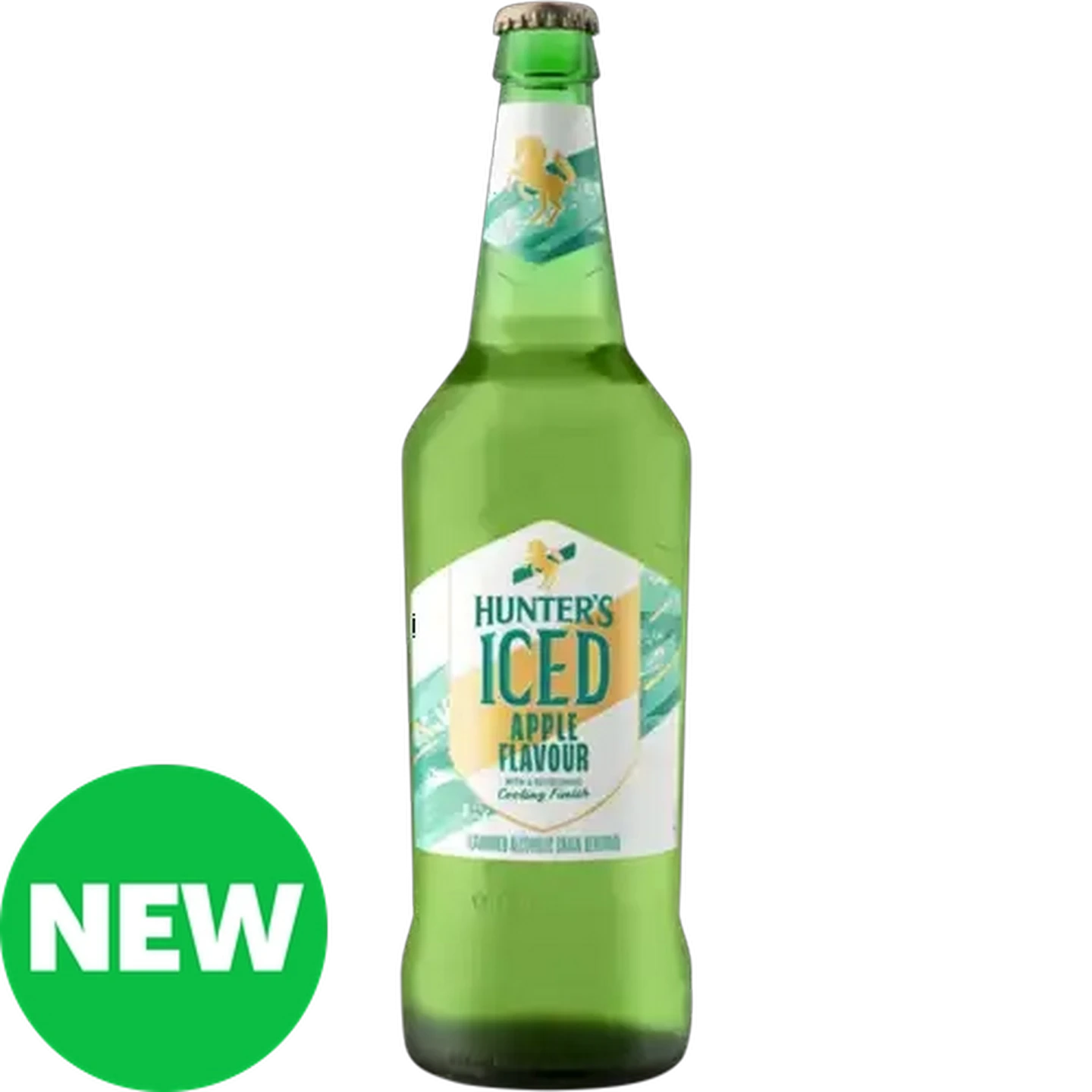 Image of Hunter's Iced Apple Flavoured Alcoholic Grain Beverage Bottle 660ml