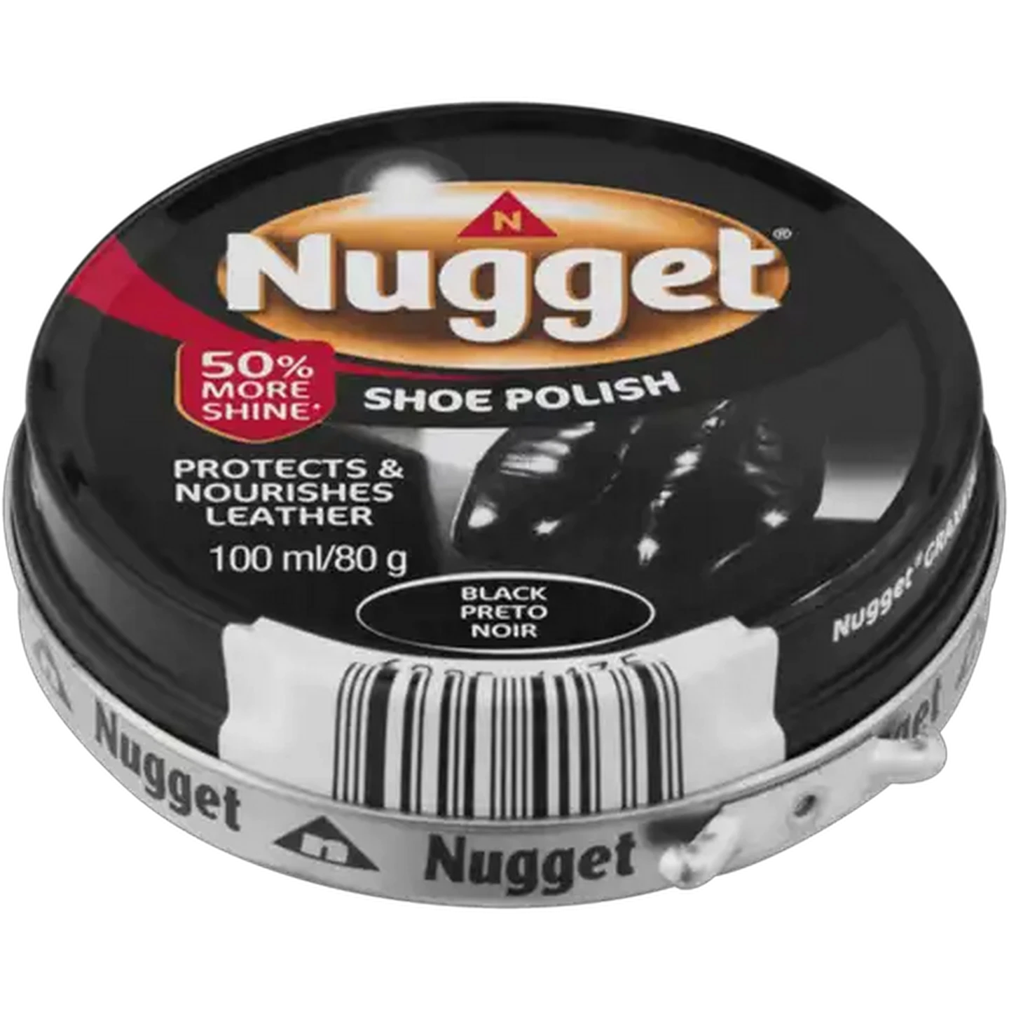 Image of Nugget Black Shoe Polish 100ml