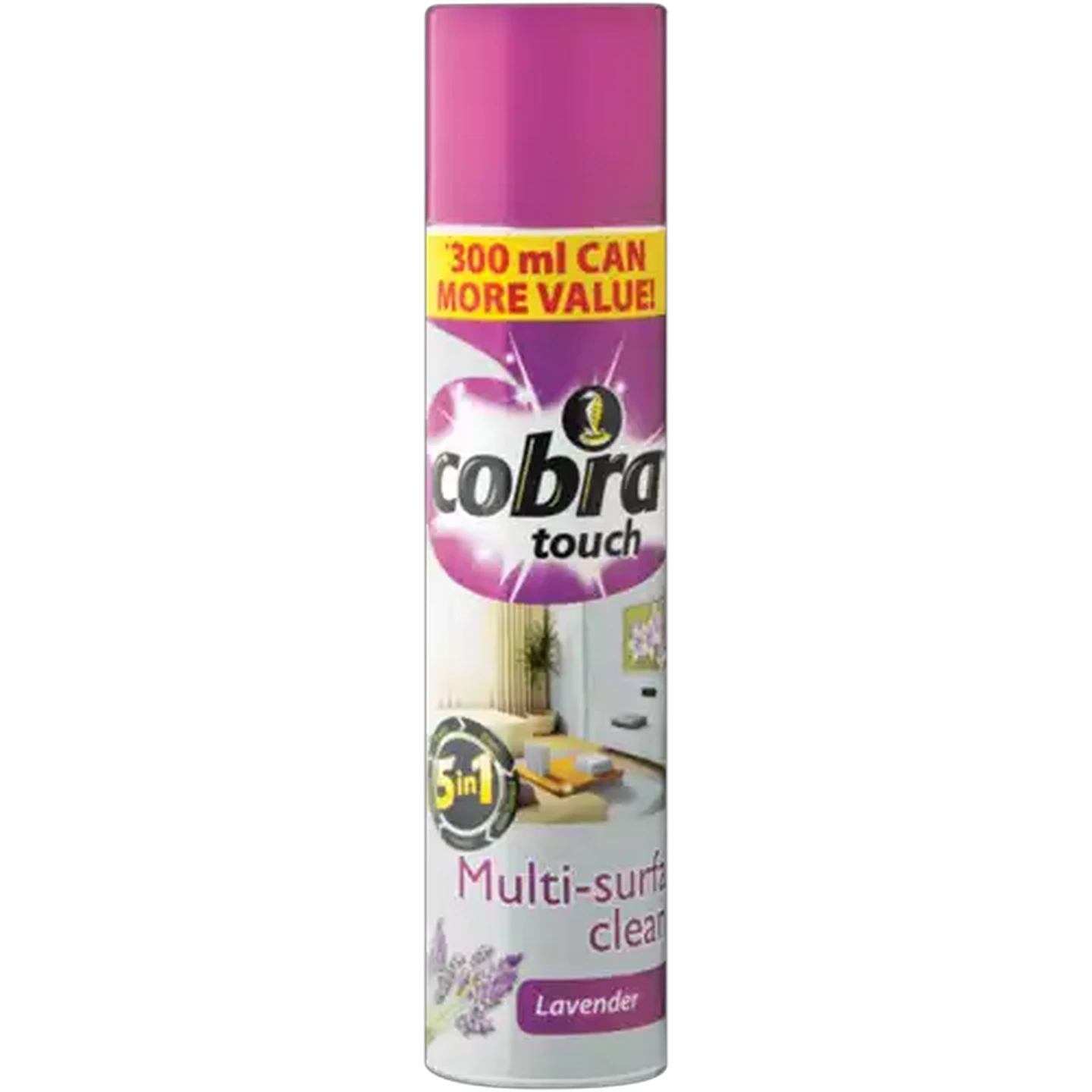 Image of Cobra Touch 5-In-1 Lavender Multi-Surface Cleaner 300ml