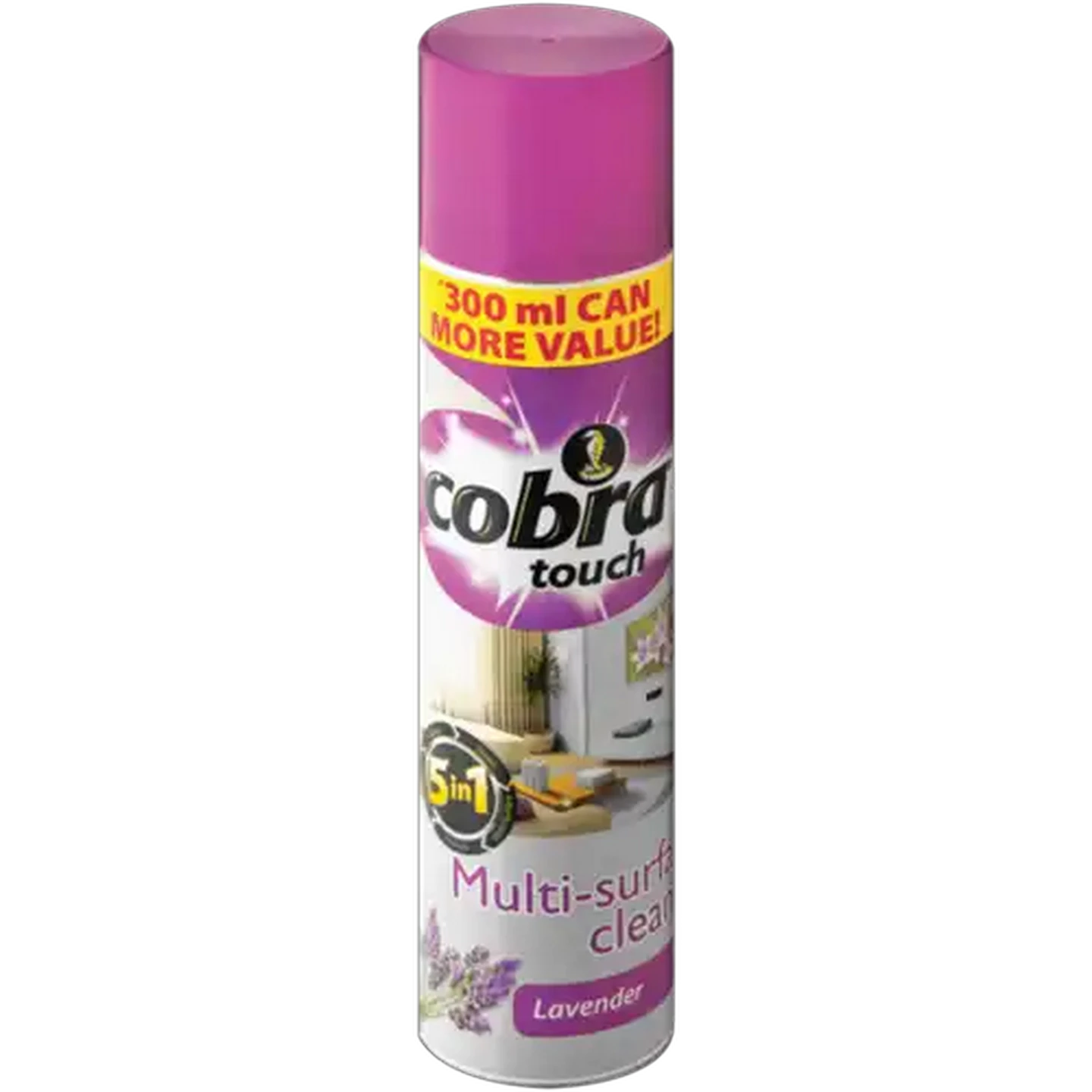 Image of Cobra Touch 5-In-1 Lavender Multi-Surface Cleaner 300ml