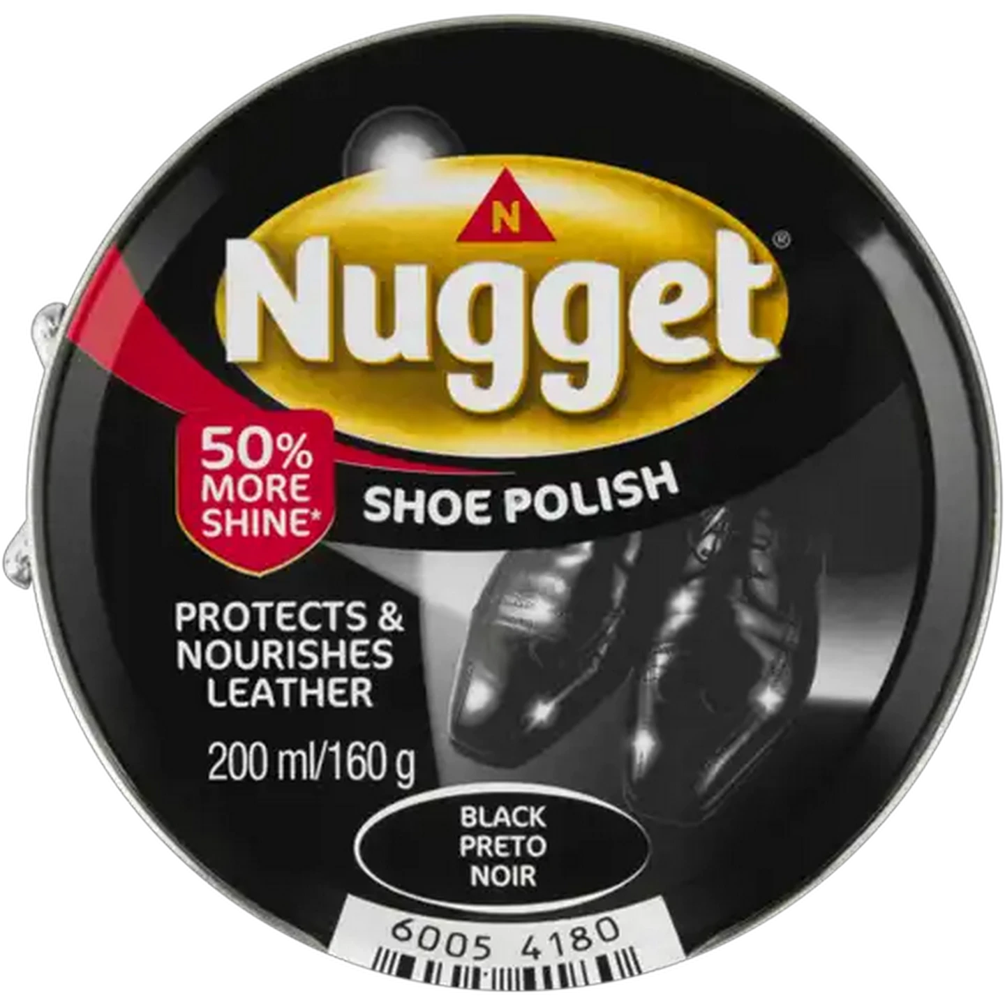 Image of Nugget Black Shoe Polish 200ml