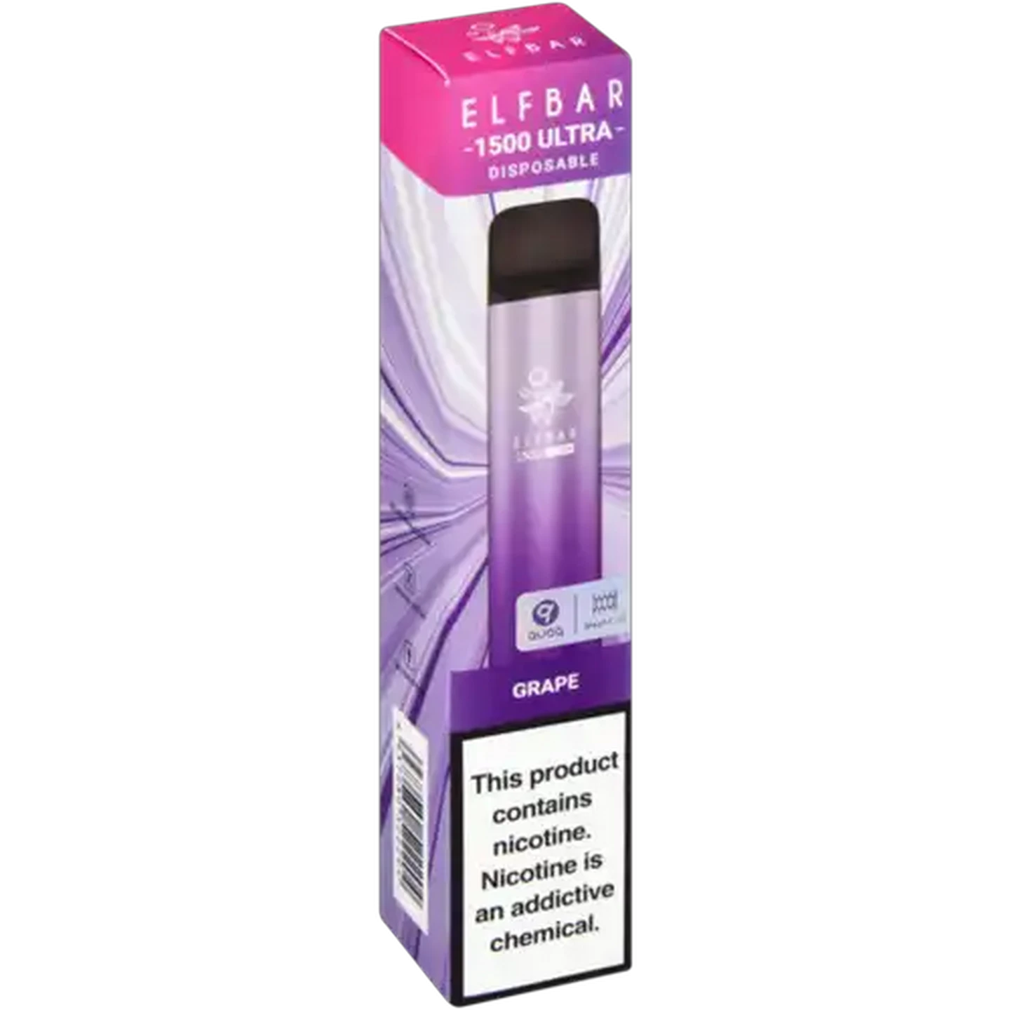Image of ELFBAR 1500 Ultra Grape 5% Disposable Vape 5ml (Non-Refundable. Non-Returnable.)