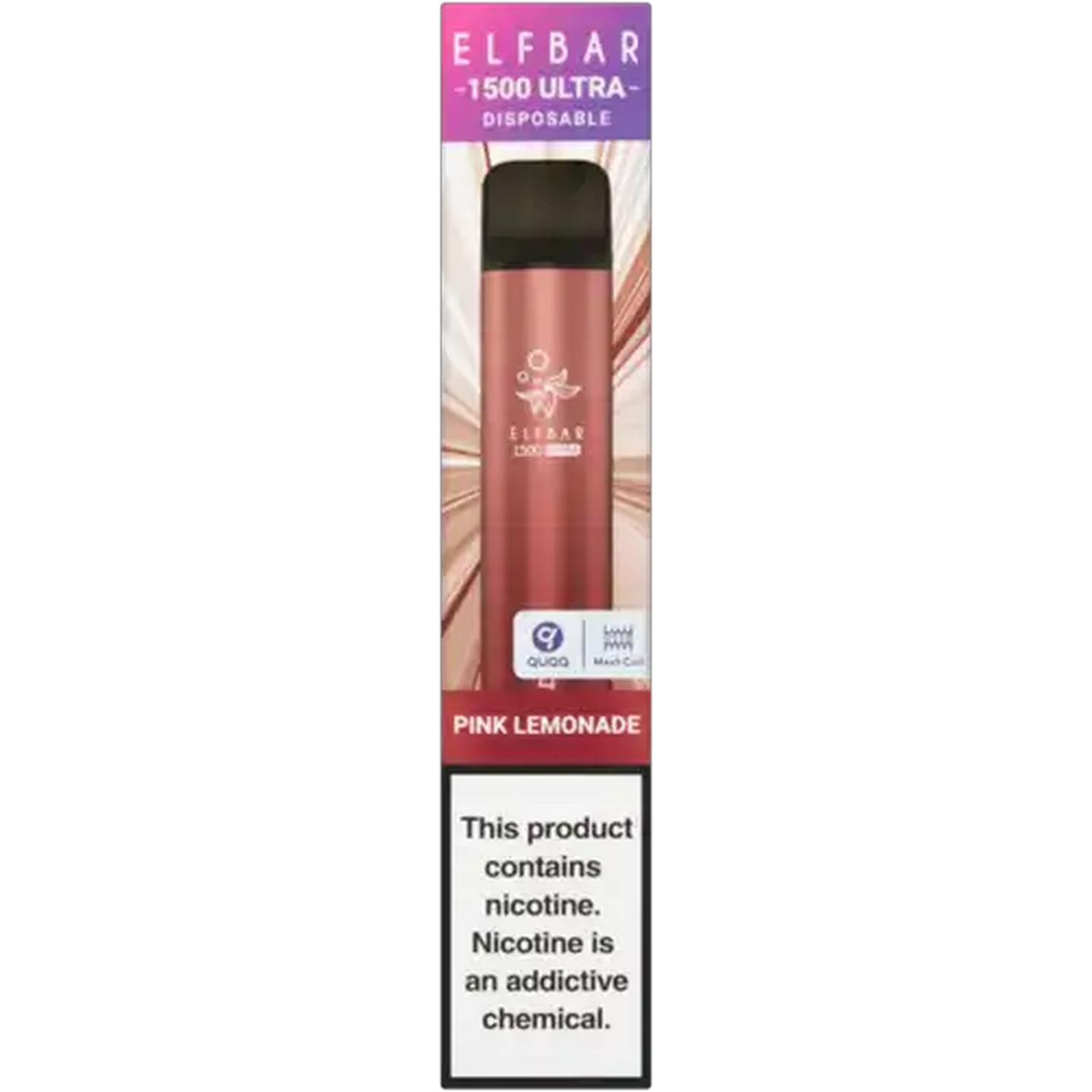 Image of ELFBAR 1500 Ultra Pink Lemonade 5% Disposable Vape 5ml (Non-Refundable. Non-Returnable.)