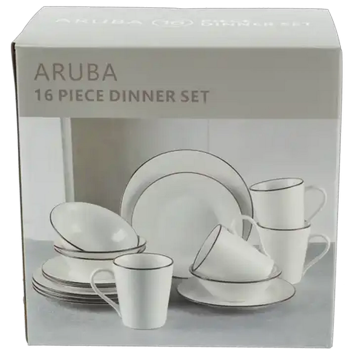 Image of Aruba Porcelain Dinner Set 16 Piece