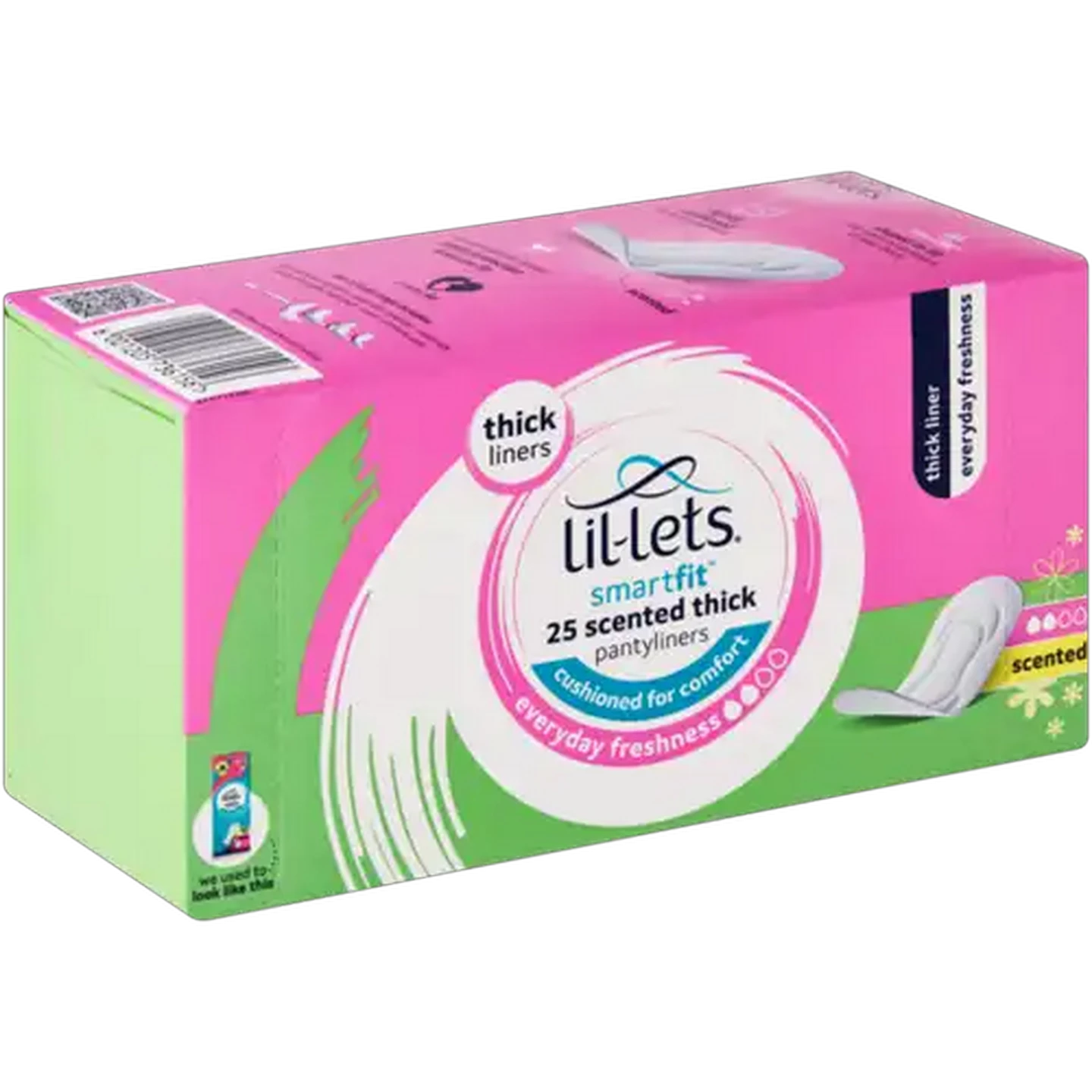 Image of Lil-Lets SmartFit Scented Thick Pantyliners 25-Pack