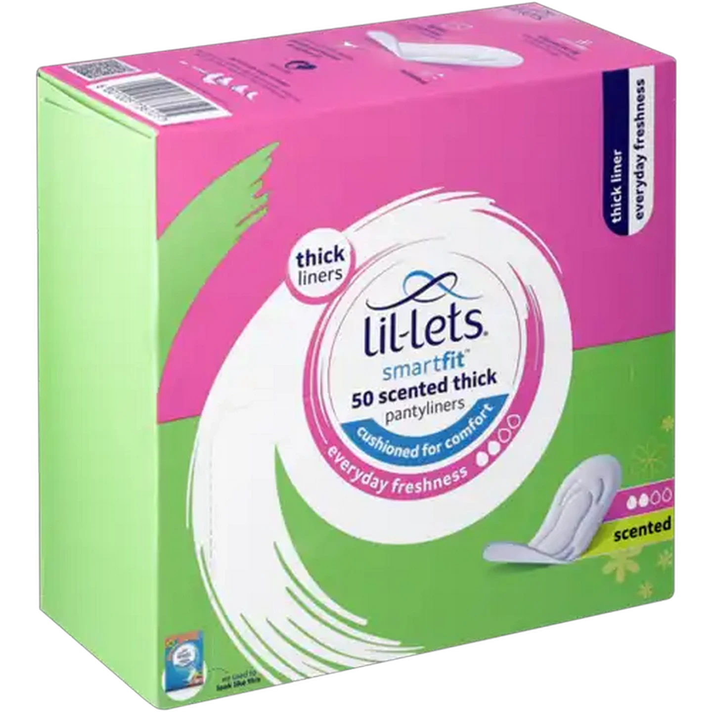Image of Lil-Lets SmartFit Scented Thick Pantyliners 50 Pack