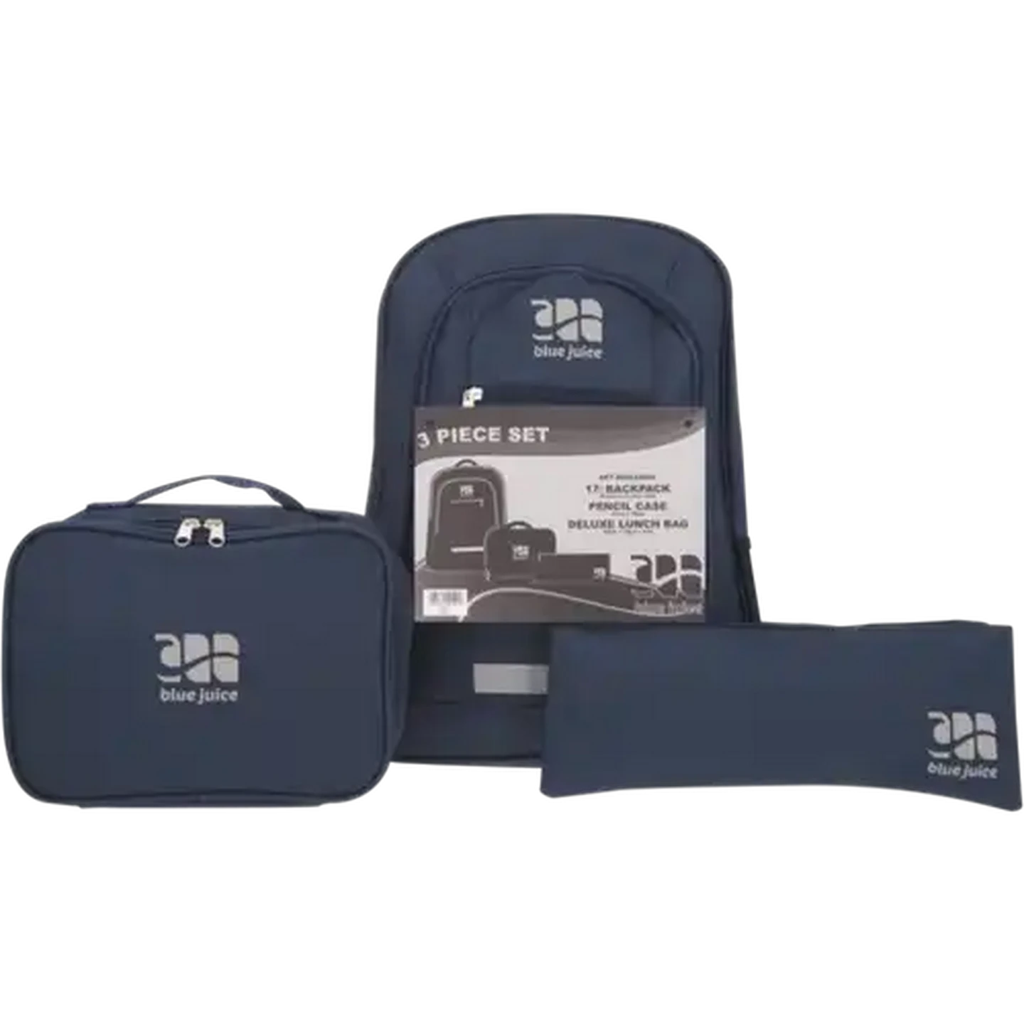 Image of Blue Juice Navy School Backpack Combo 3 Piece