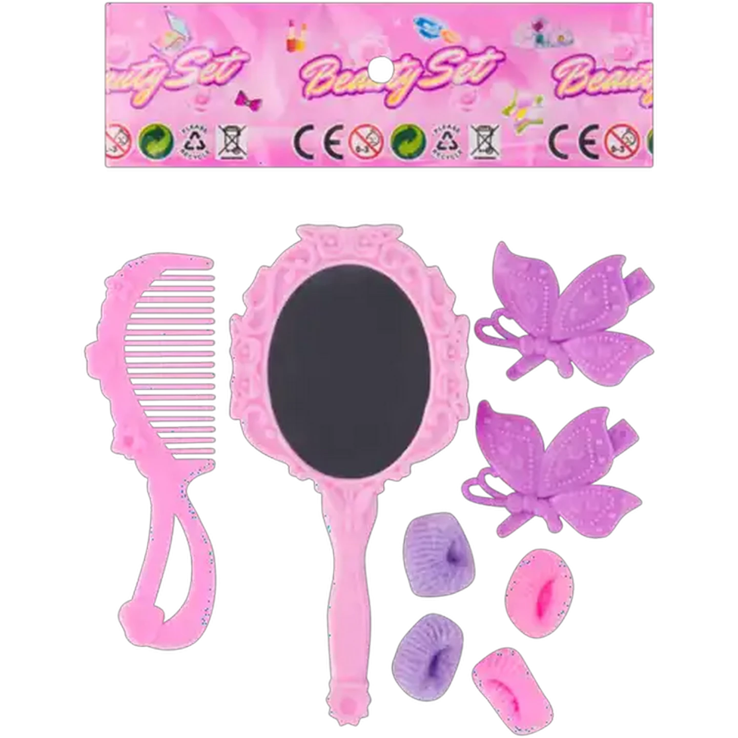 Image of Mirror & Clips Beauty Set 8 Piece
