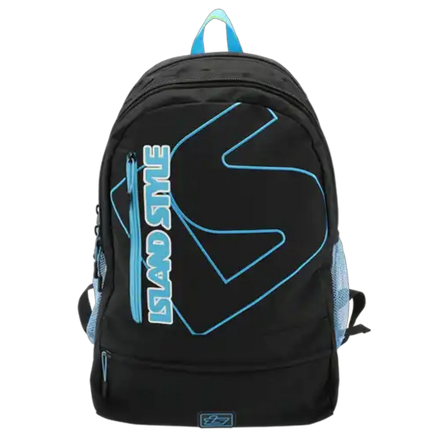 Image of Island Style Black & Blue Multi Pocketed Backpack