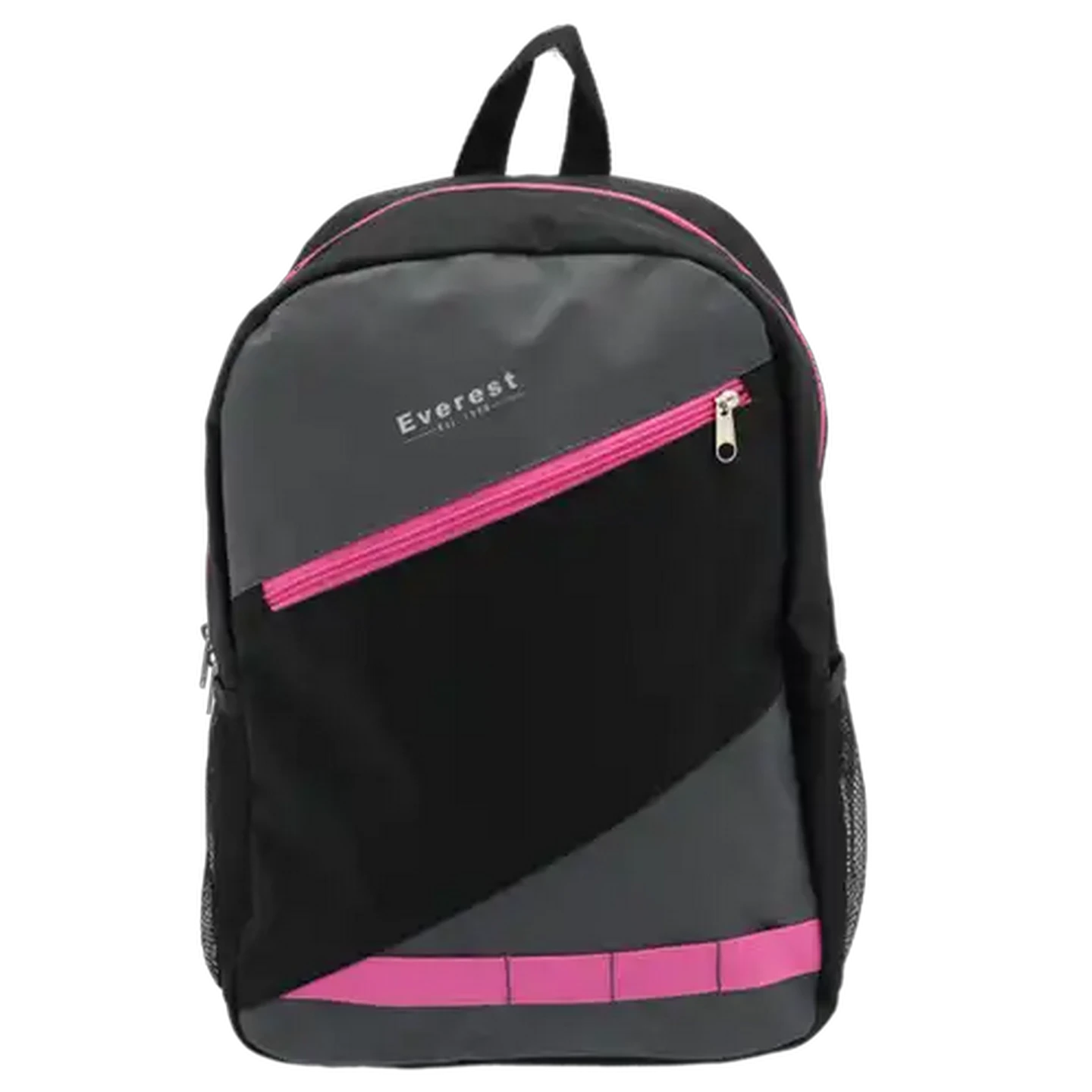Everest Black & Neon Pink Backpack
