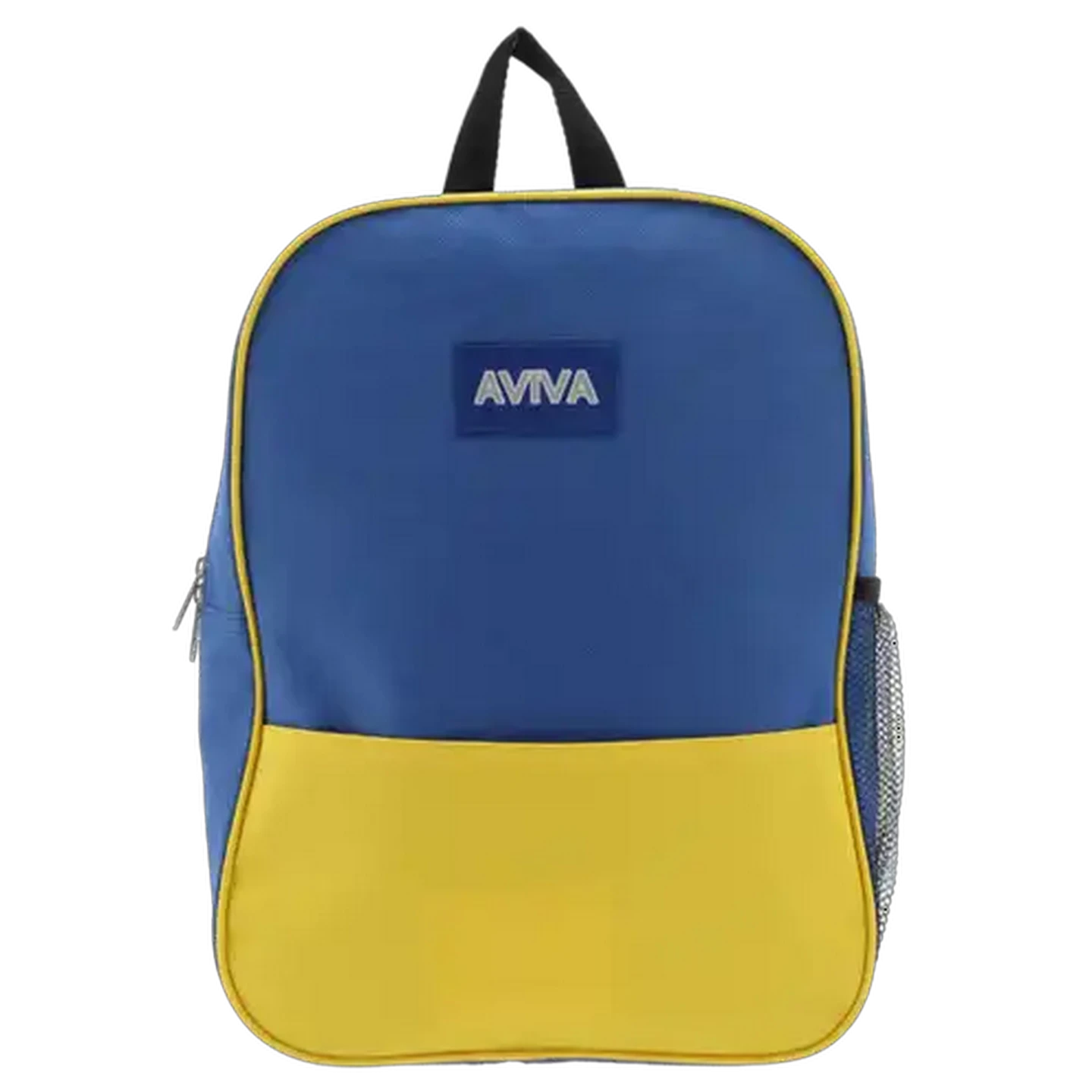 Image of Aviva Blue & Yellow Square Pocket Backpack