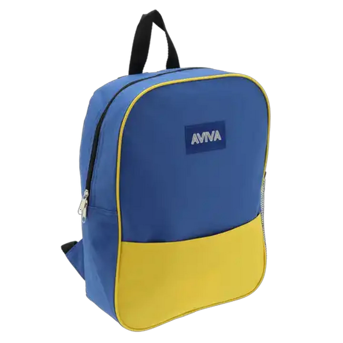 Image of Aviva Blue & Yellow Square Pocket Backpack